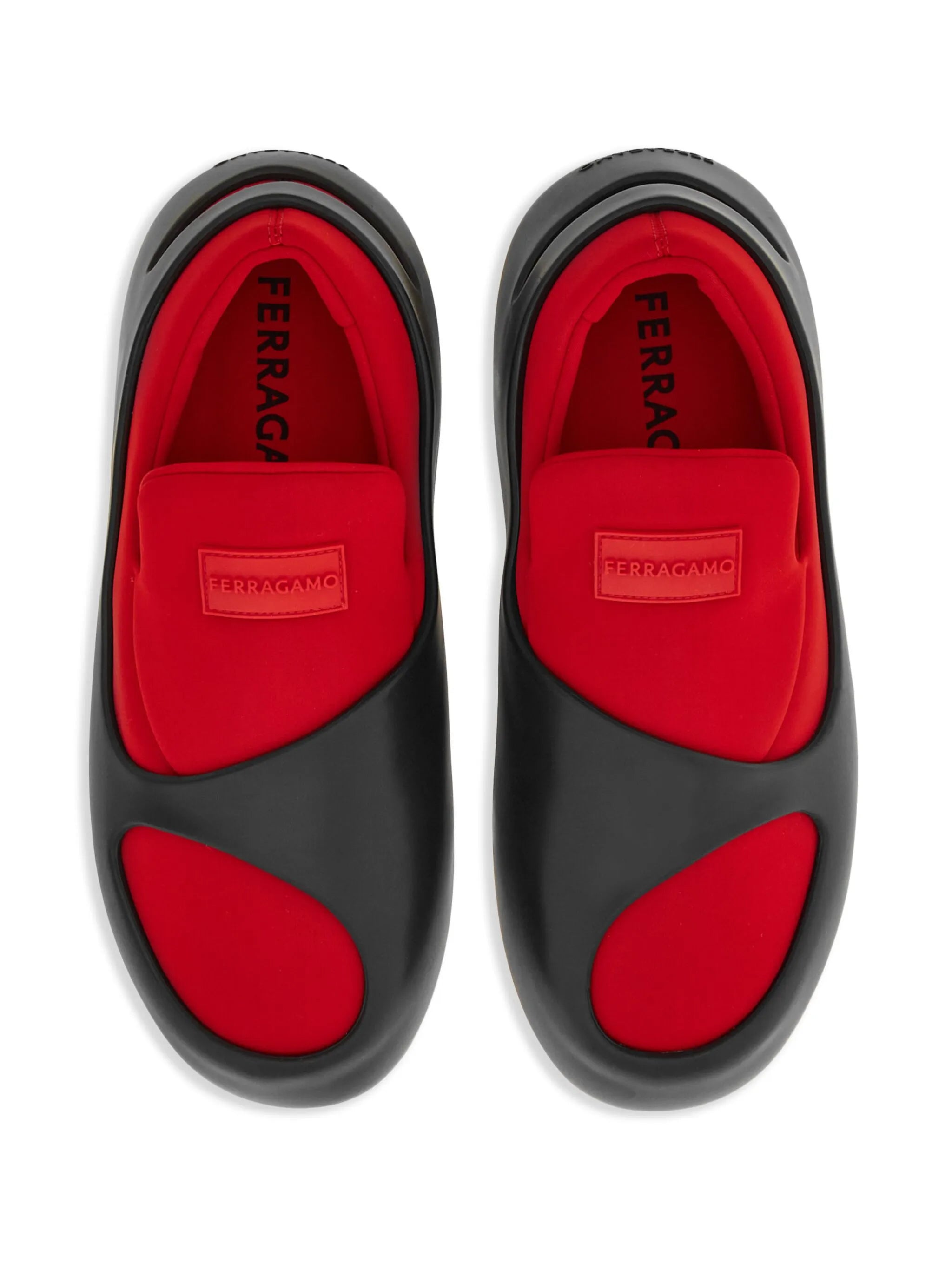 Hybrid logo-patch panelled sneakers