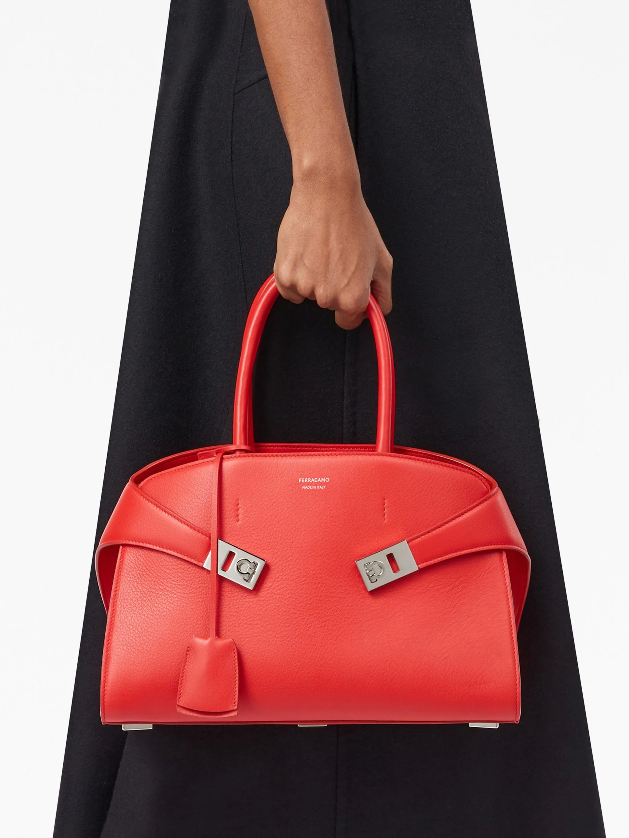 Hug leather tote bag