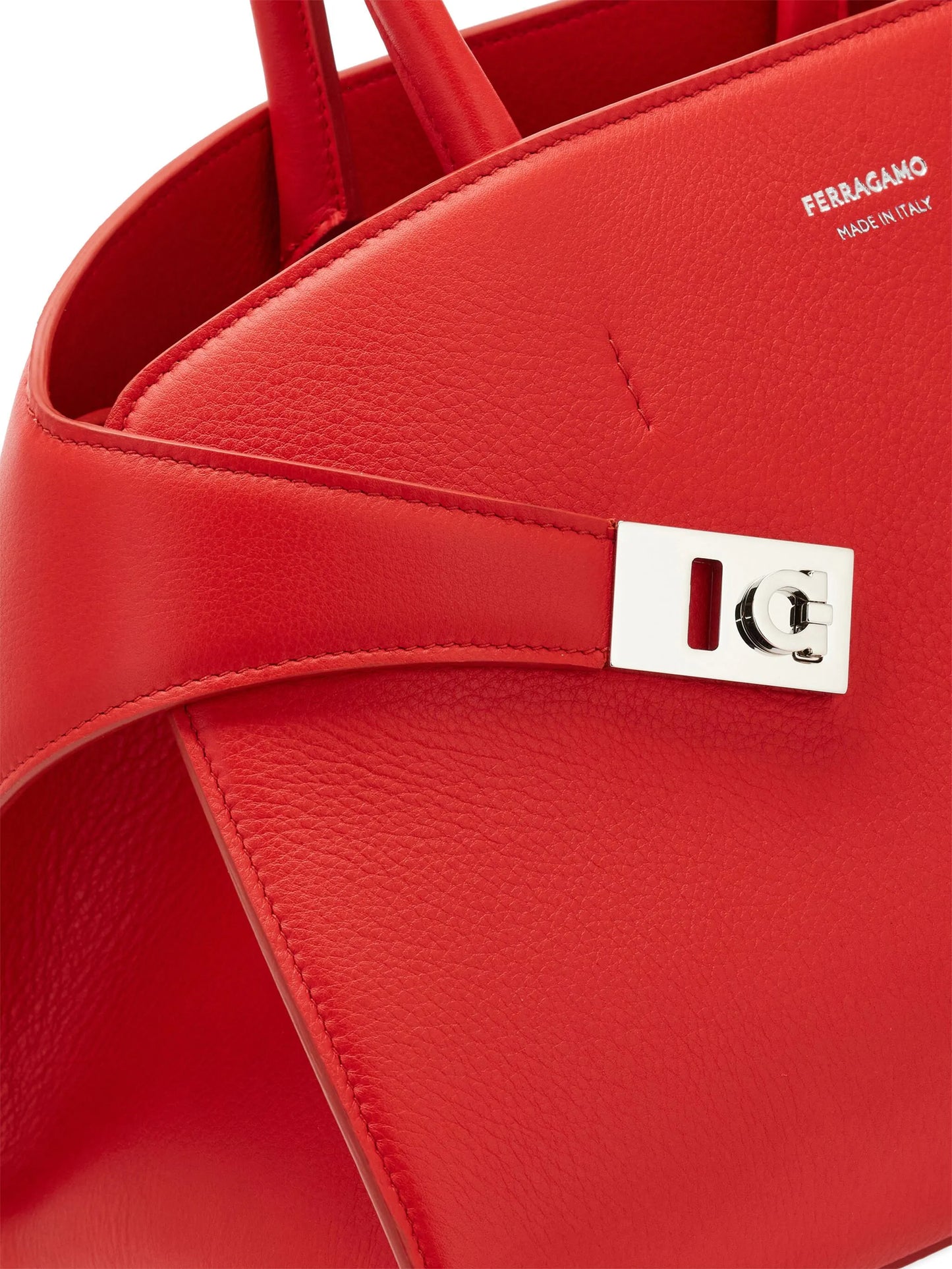 Hug leather tote bag
