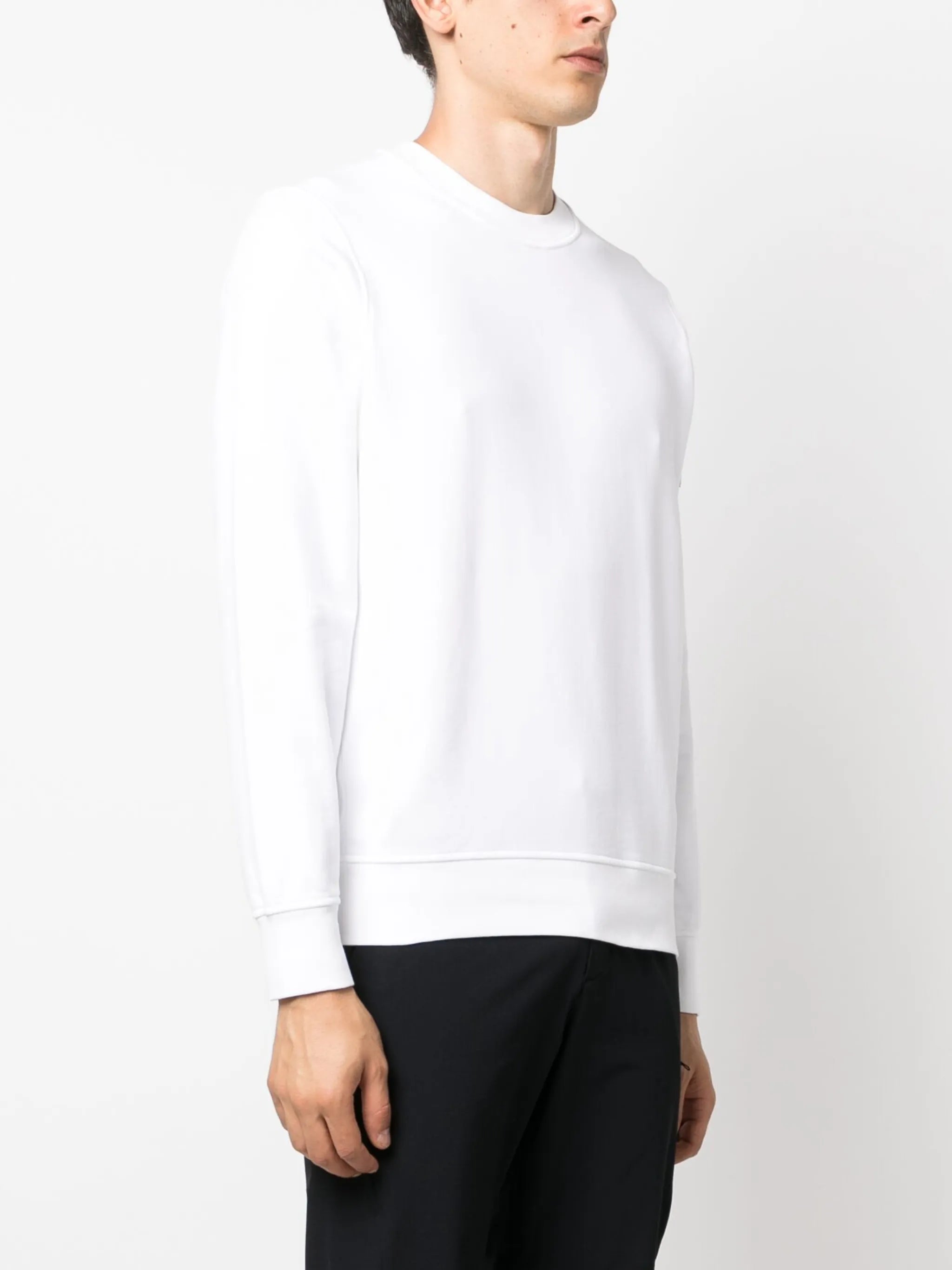 Compass-patch crew-neck sweatshirt