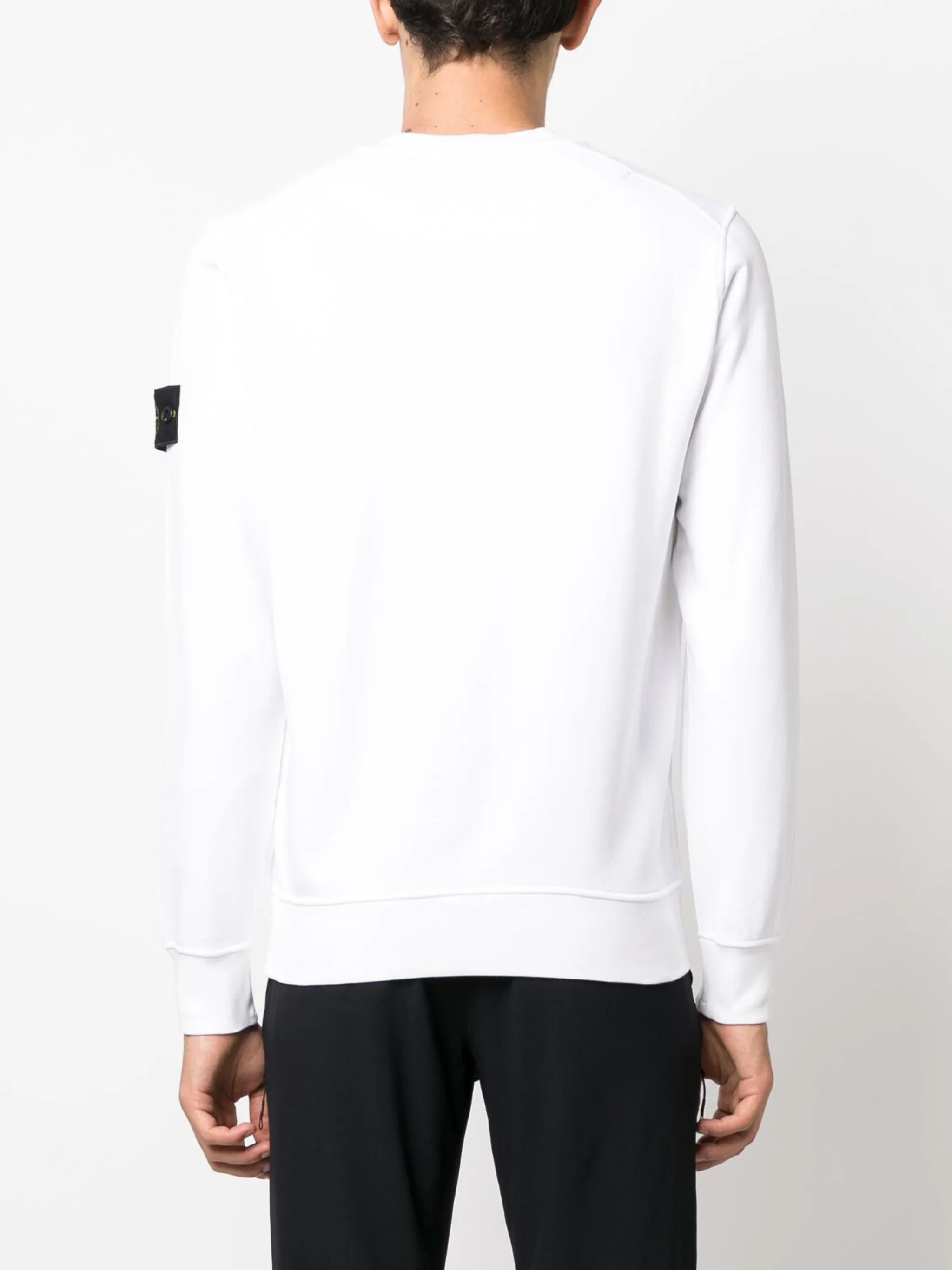 Compass-patch crew-neck sweatshirt