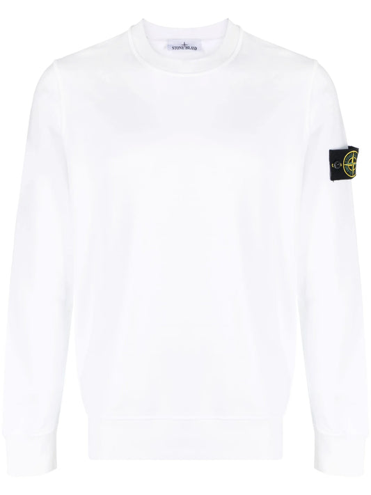 Compass-patch crew-neck sweatshirt