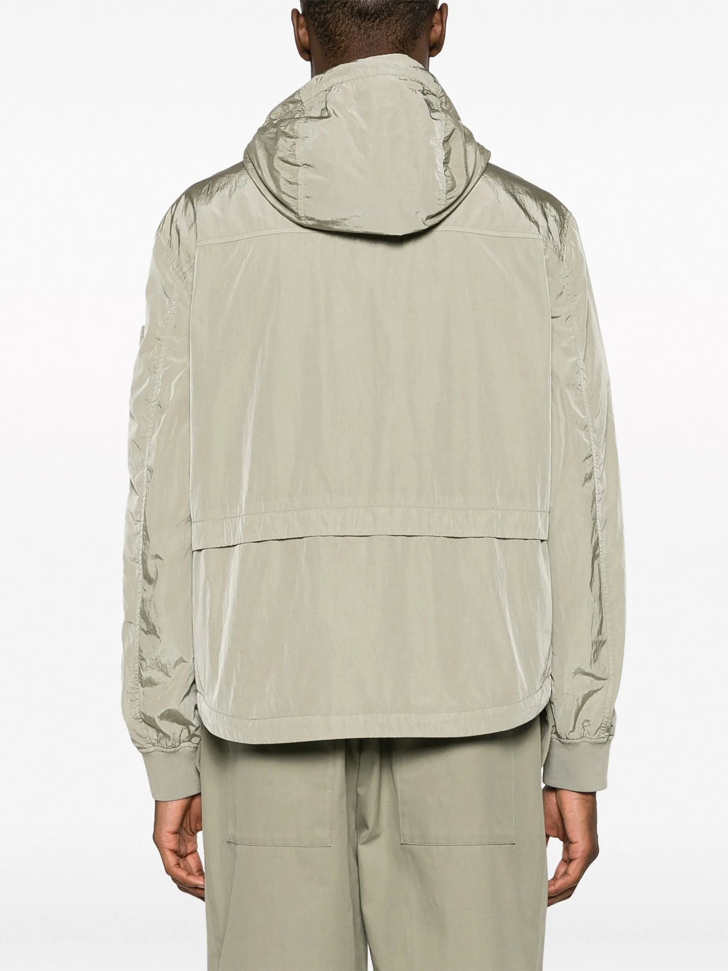 Lens-detail zipped jacket