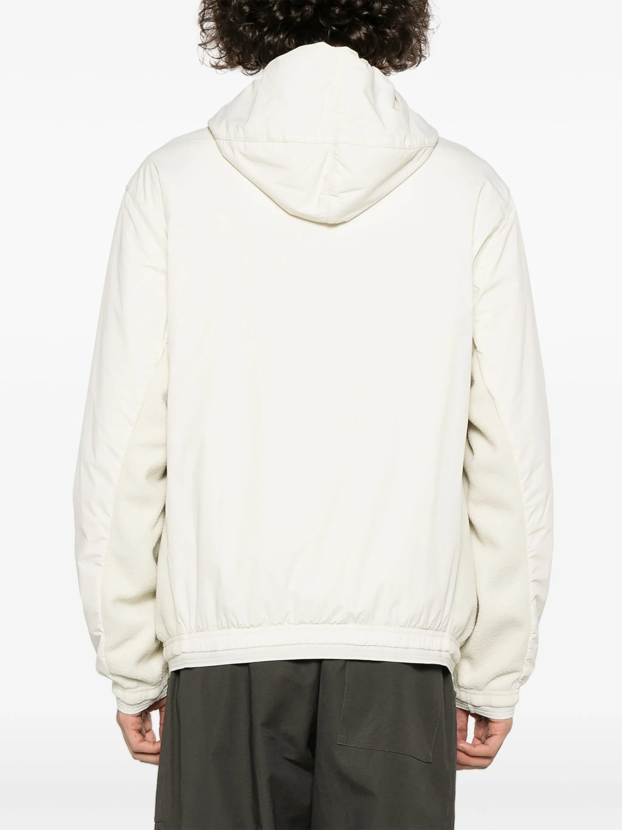 zip-up hooded jacket