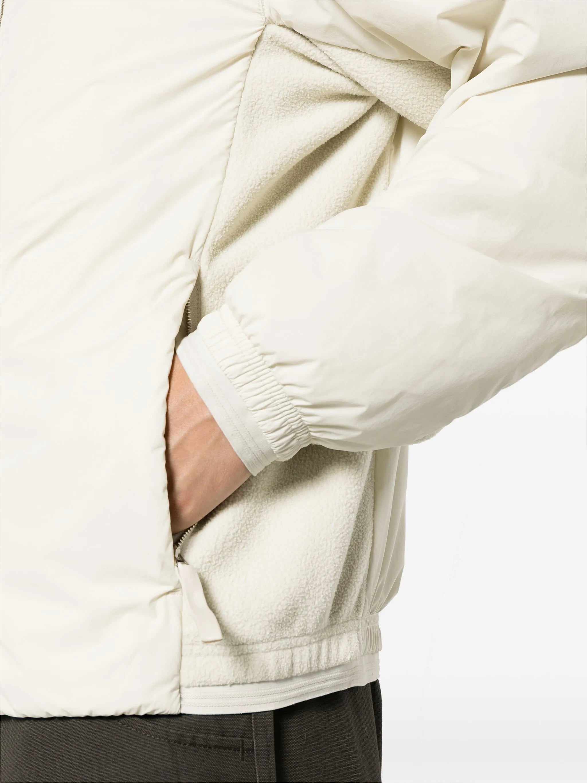 zip-up hooded jacket