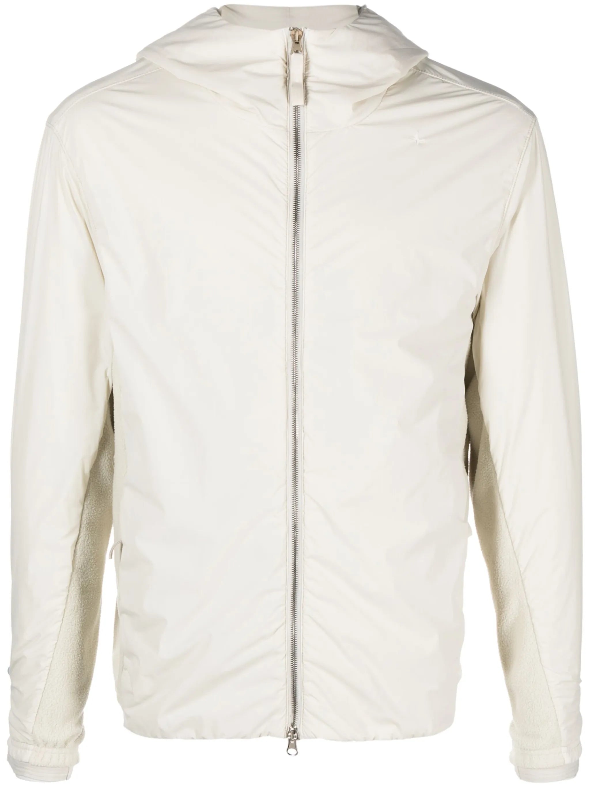 zip-up hooded jacket