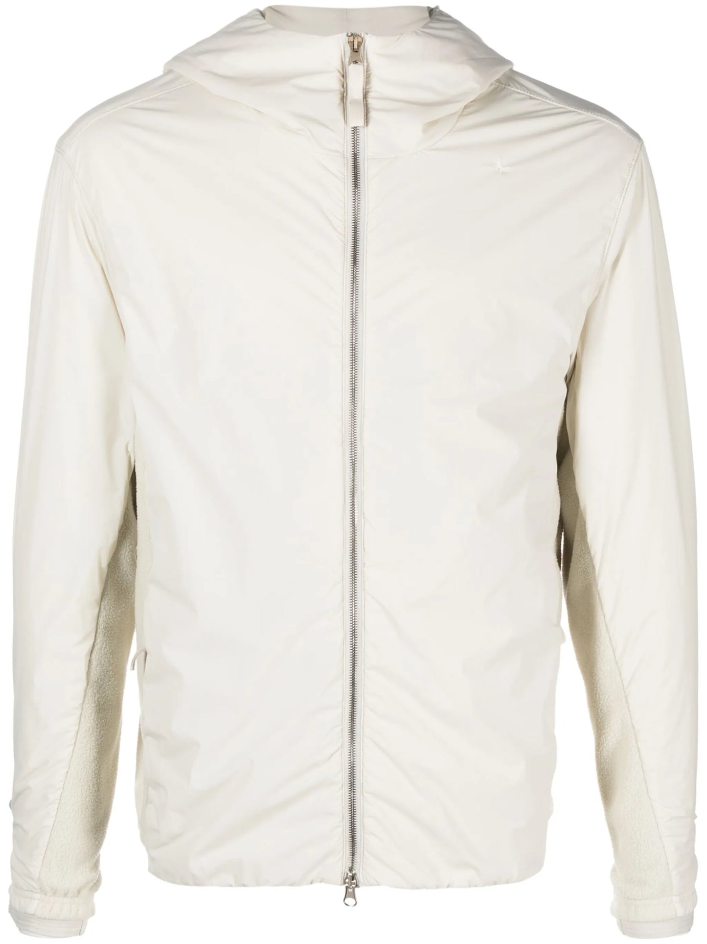 zip-up hooded jacket