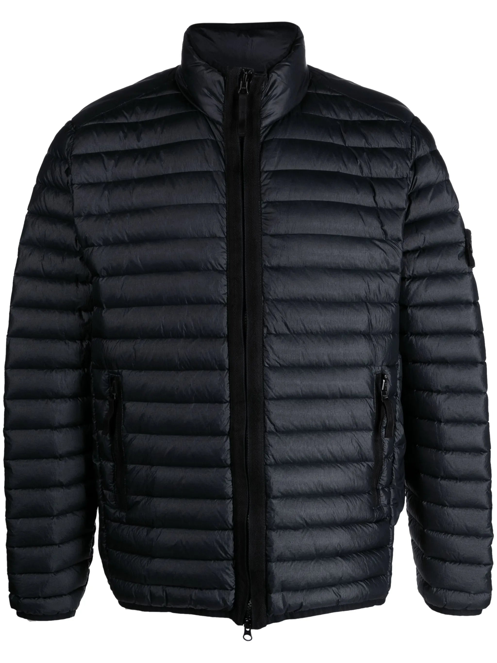 Compass-patch padded jacket