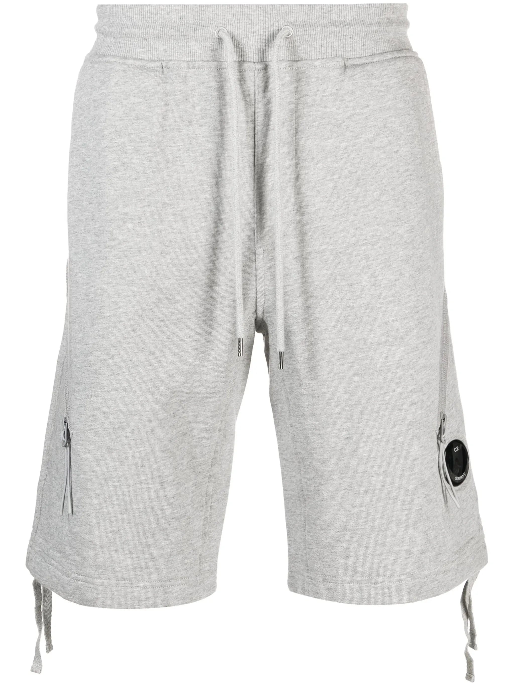 Lens-detail cotton shorts