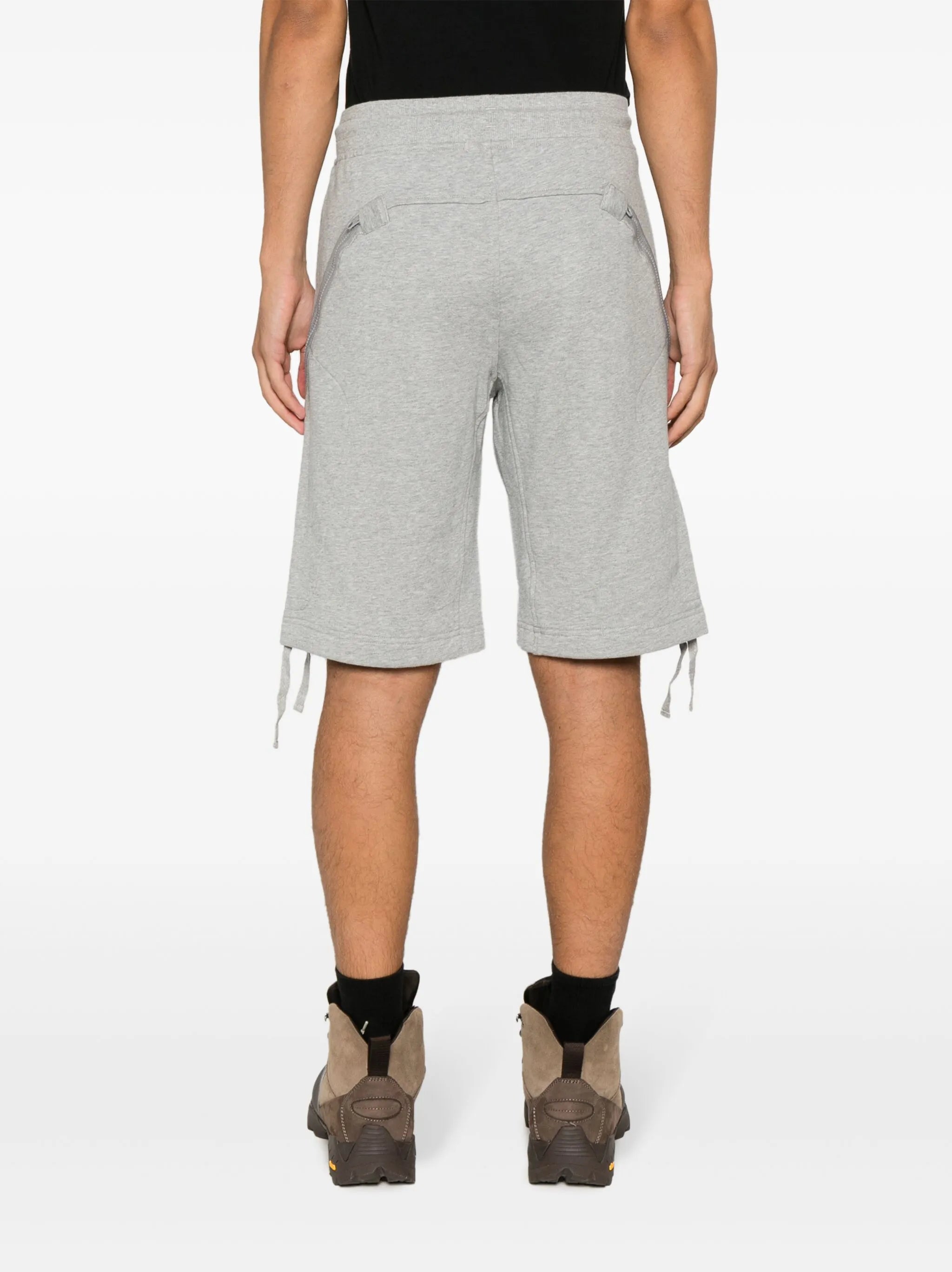 Lens-detail cotton shorts