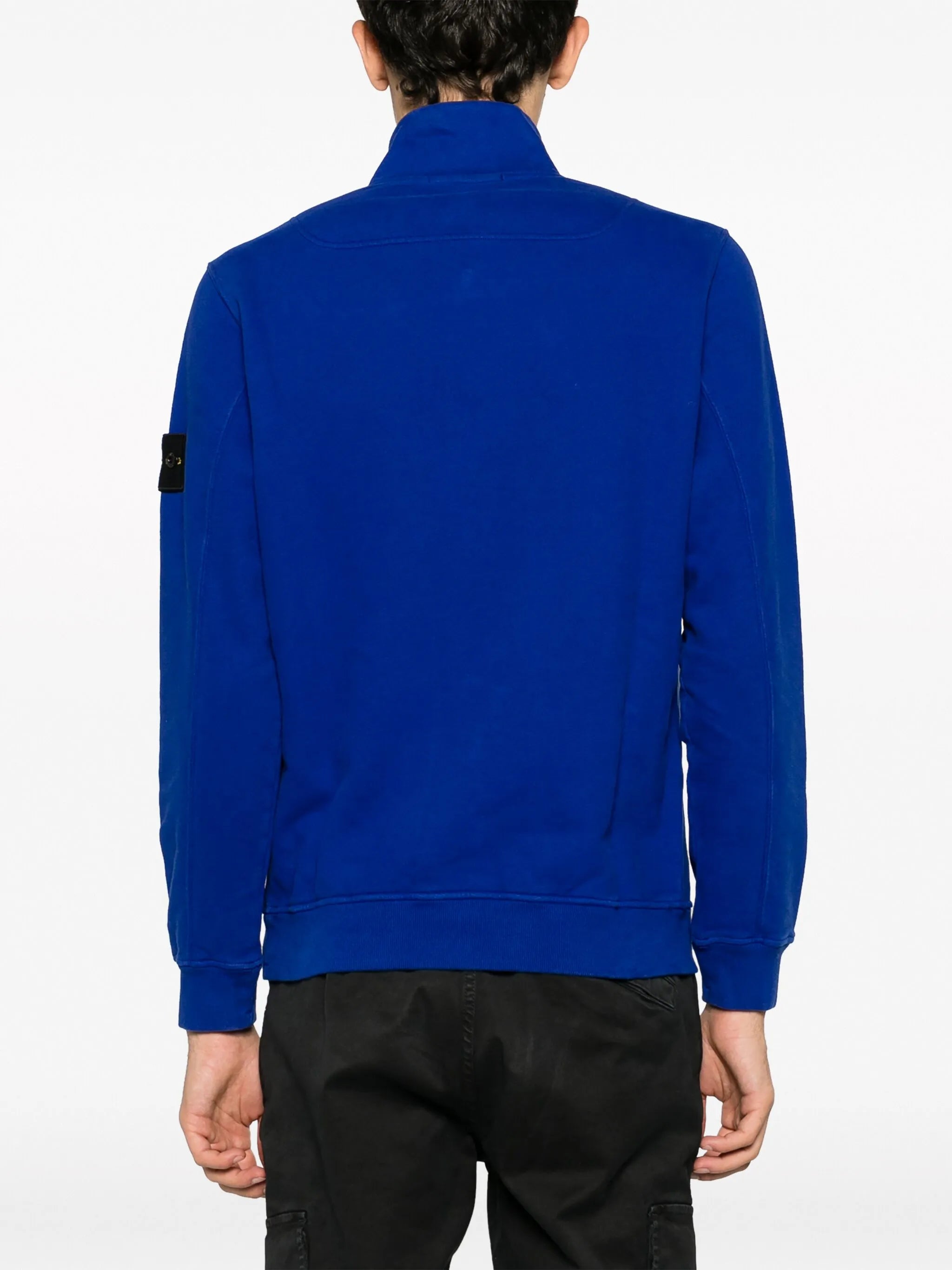 Compass-patch cotton sweatshirt