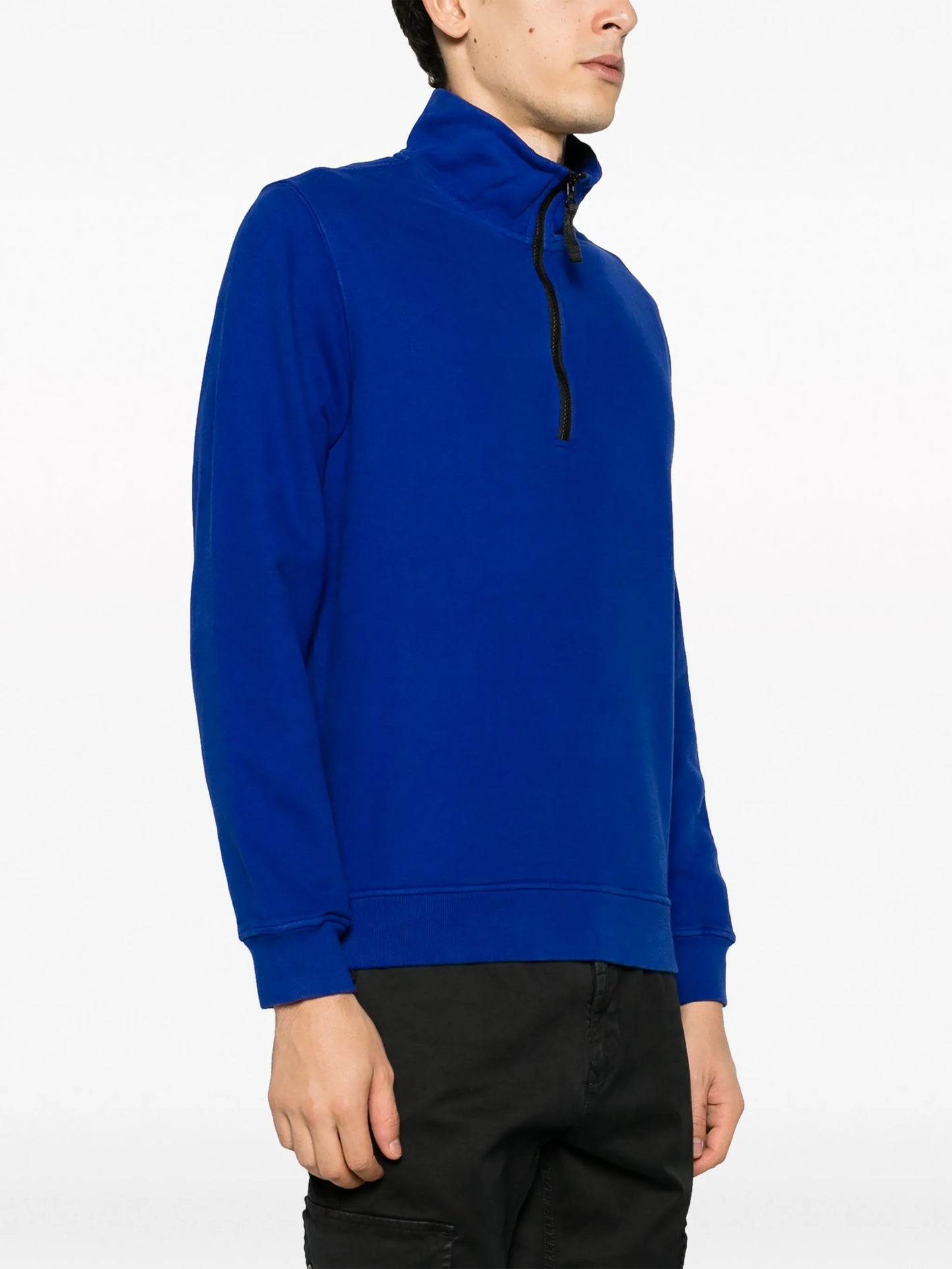 Compass-patch cotton sweatshirt