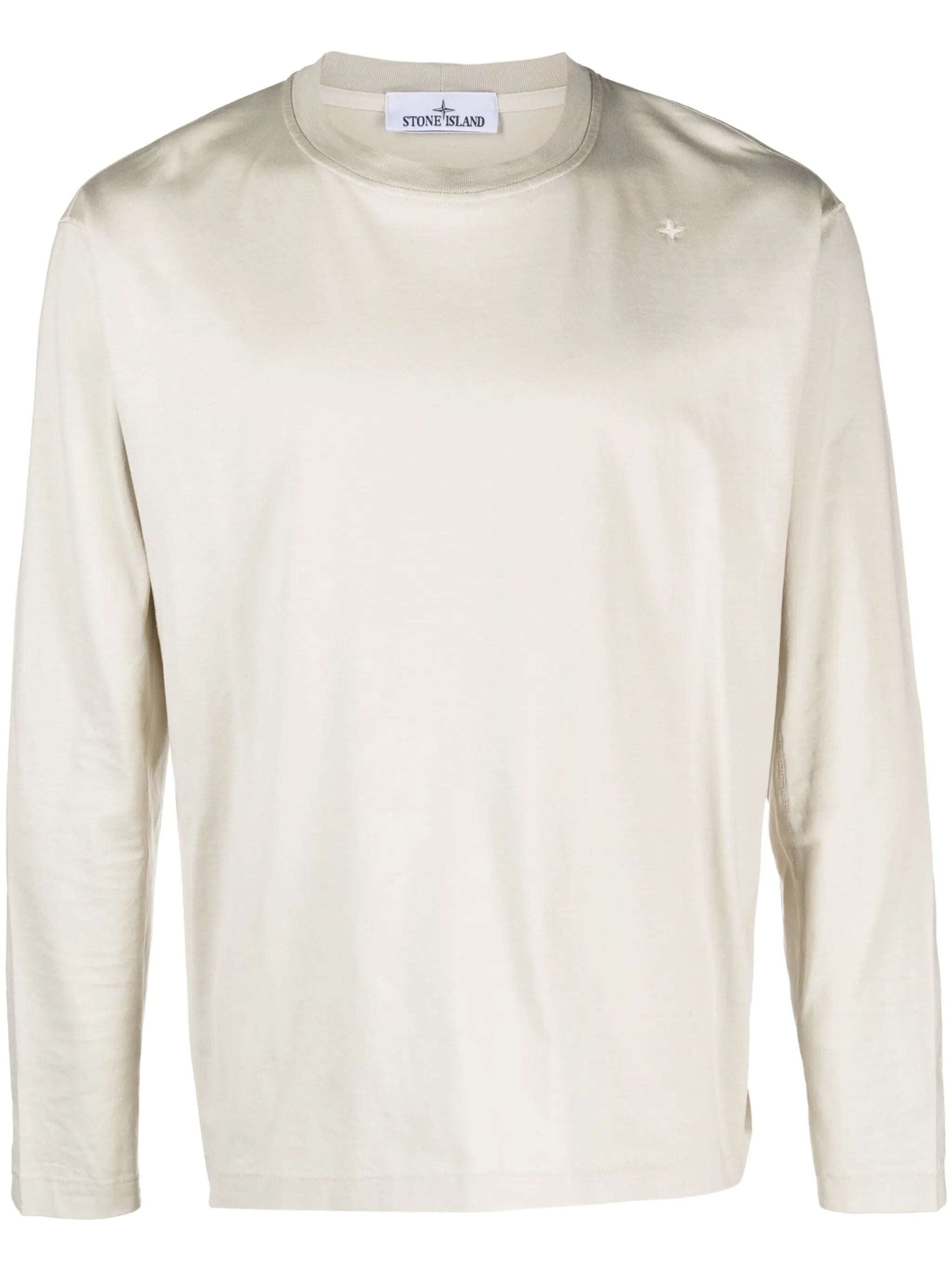 Stellina-embroidered cotton T-shirt