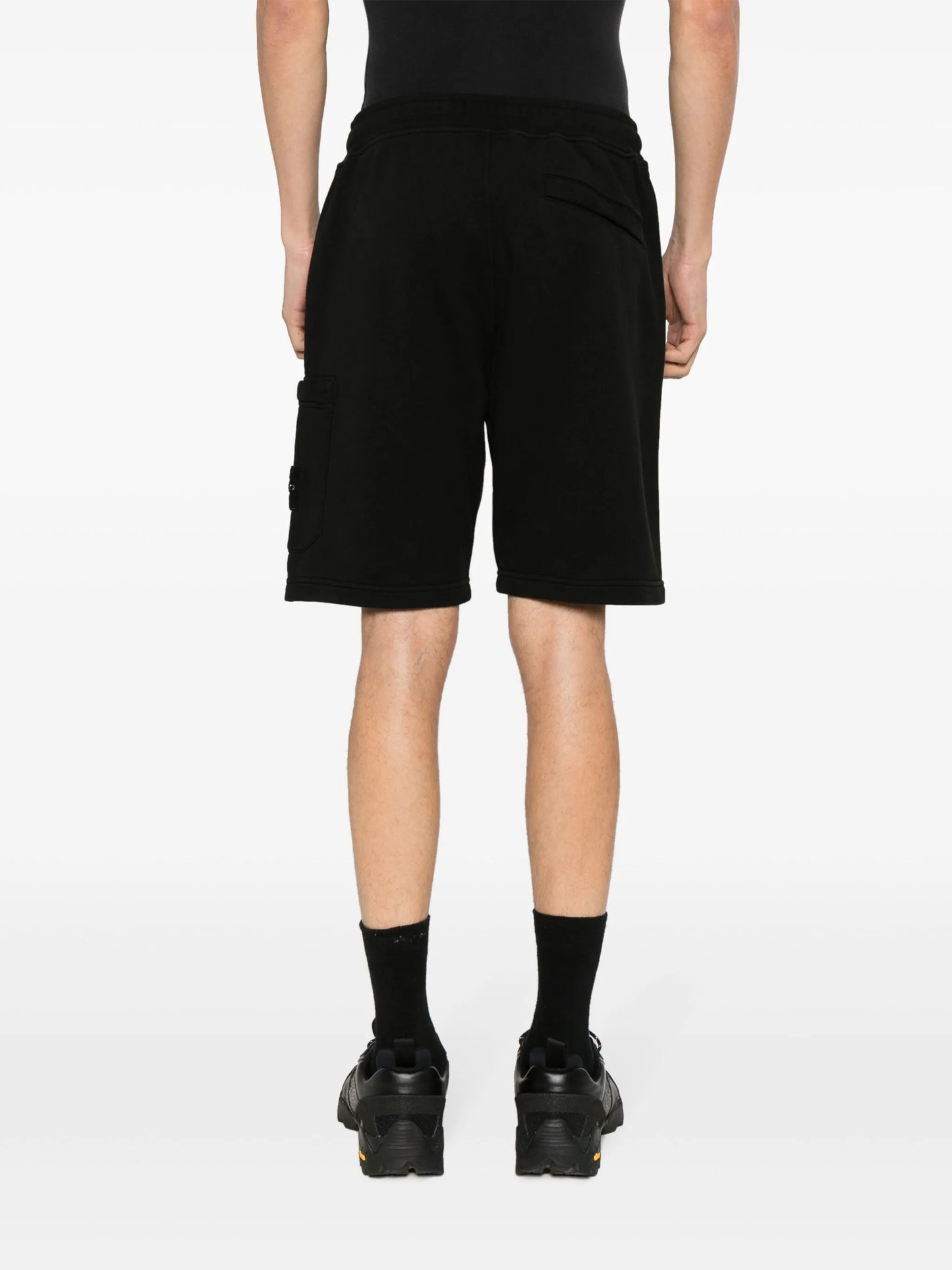 Compass-badge cotton bermuda shorts