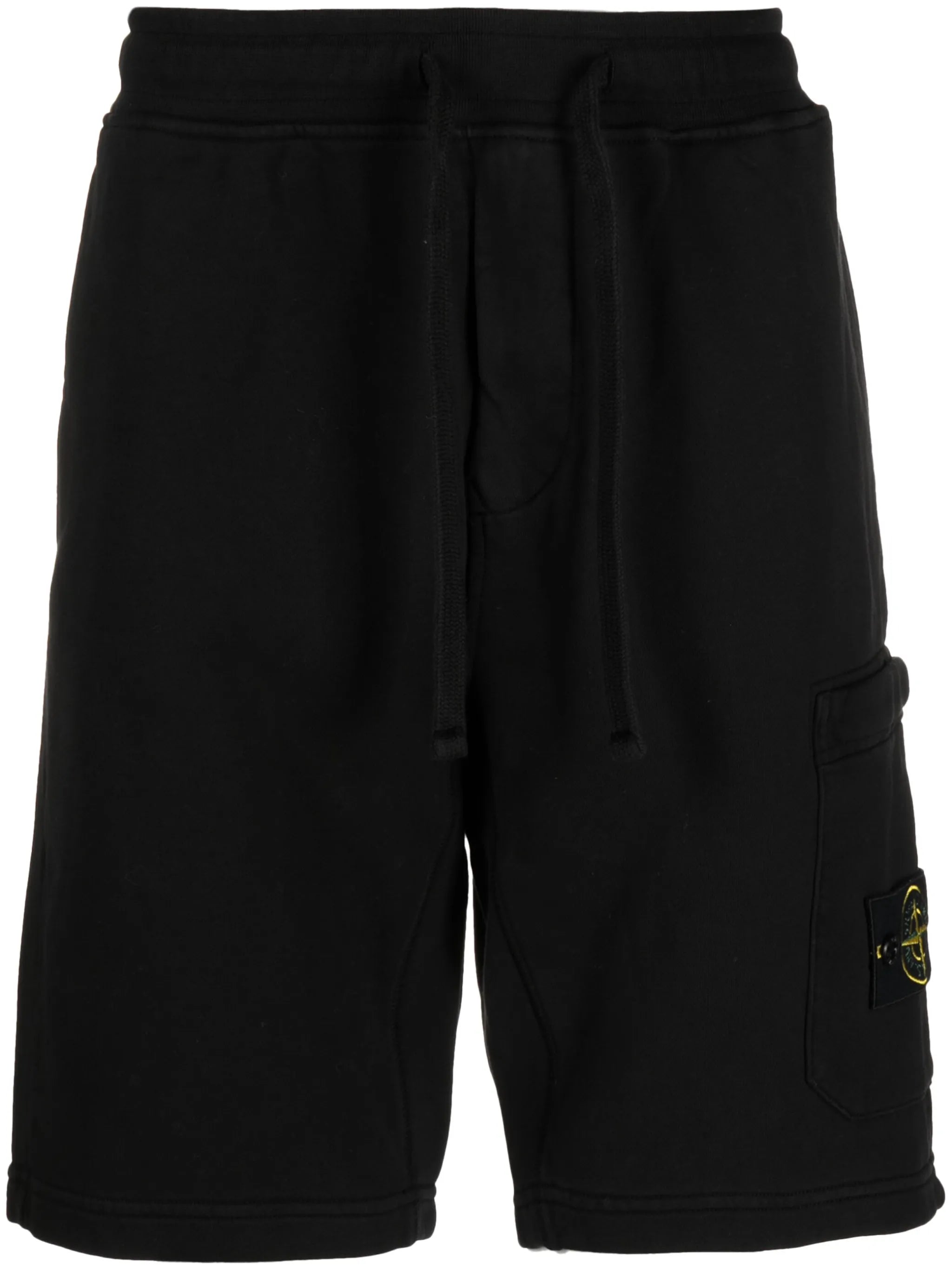 Compass-badge cotton bermuda shorts