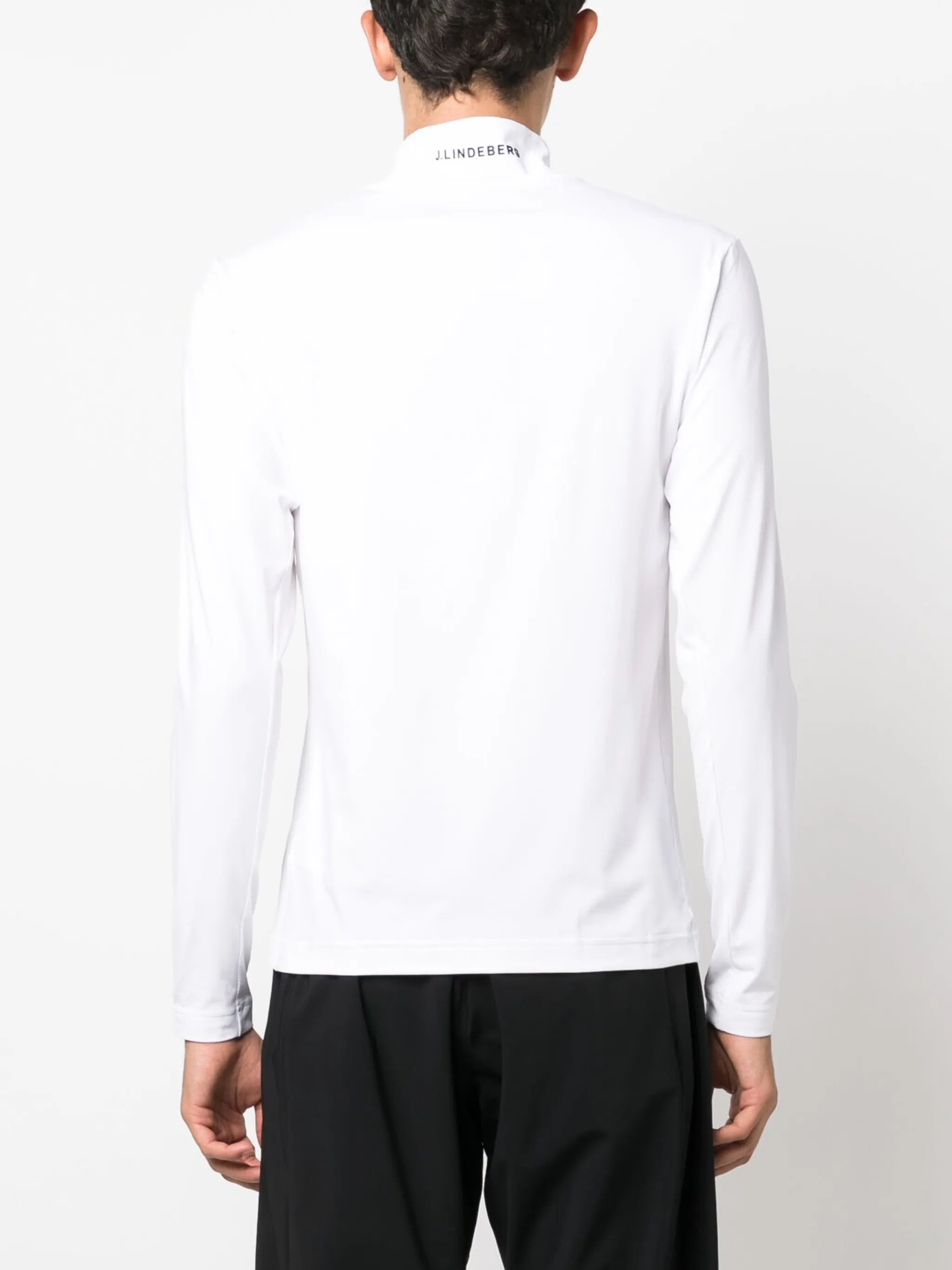 Luke logo-print half-zip jumper