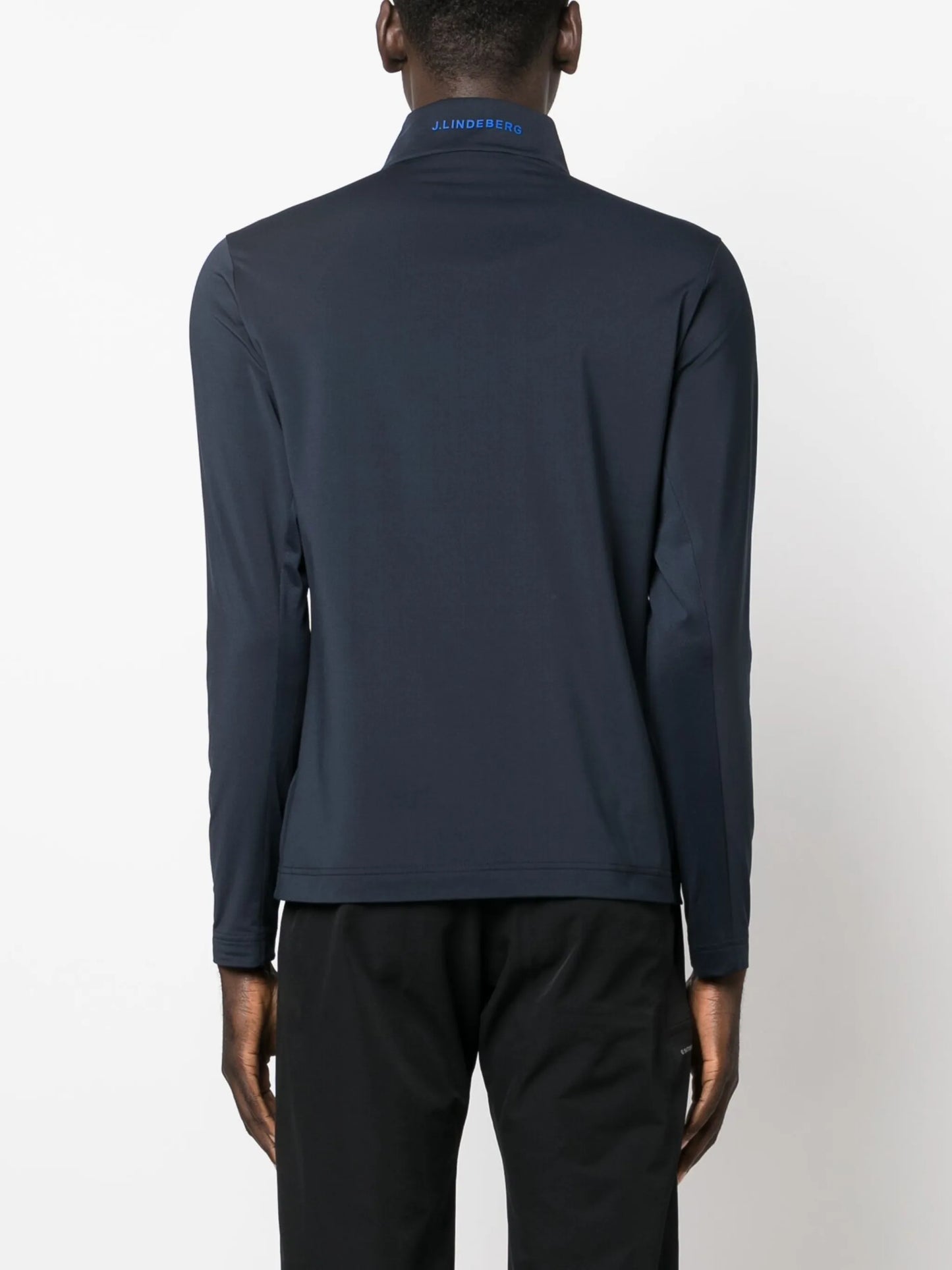 Luke logo-print half-zip T-shirt