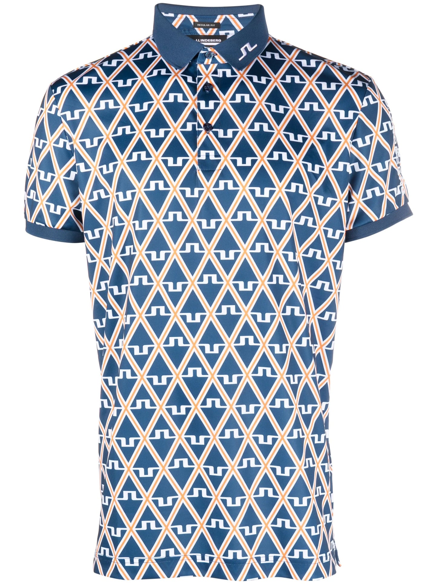 Tour Tech-print polo shirt