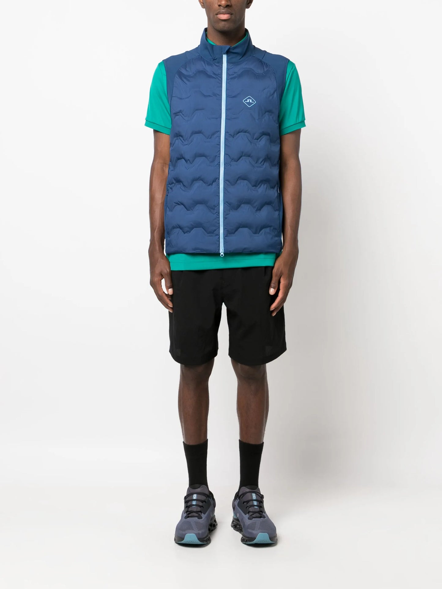 Dexter debossed-detailing padded gilet