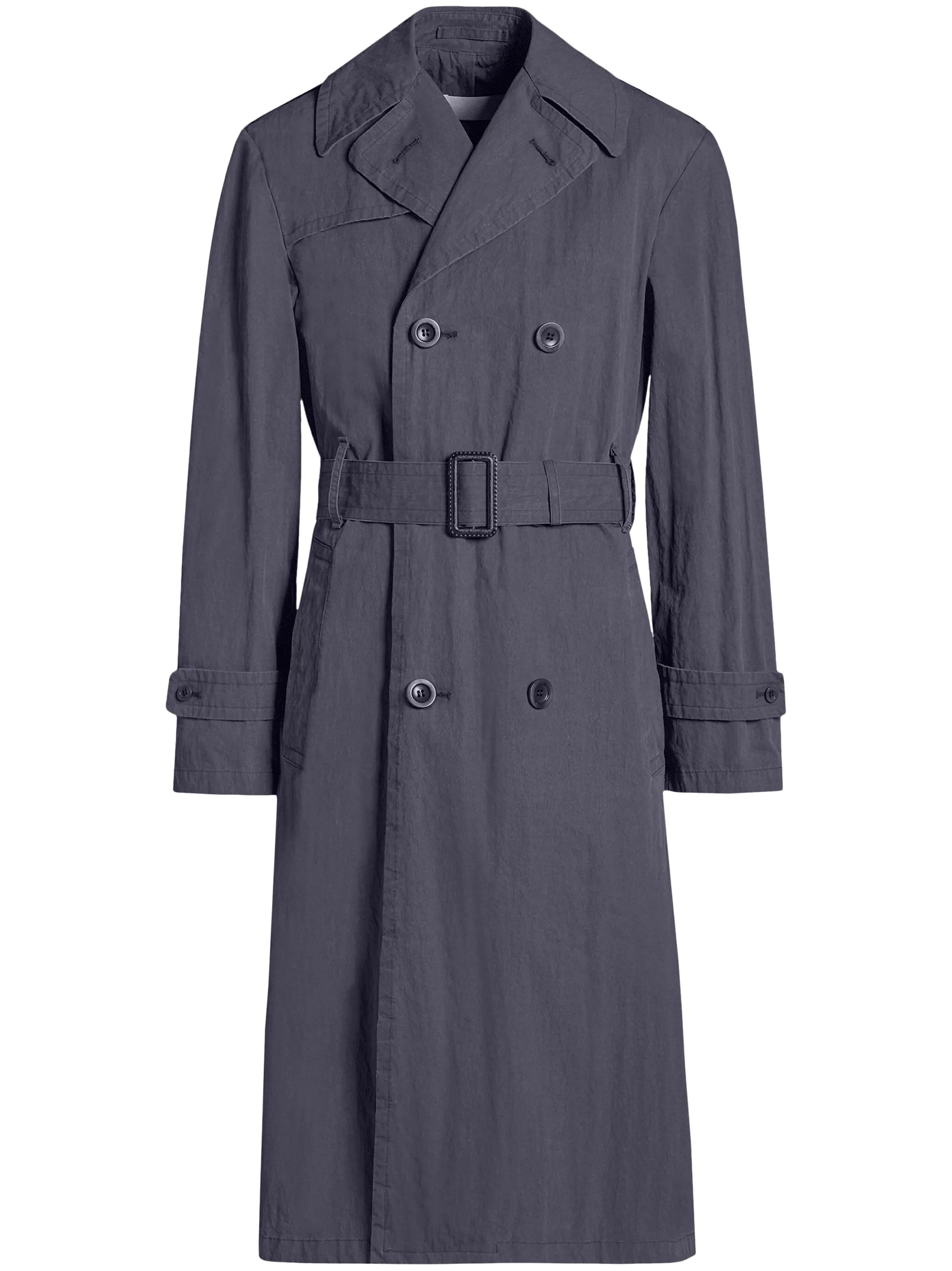 double-breasted trench coat