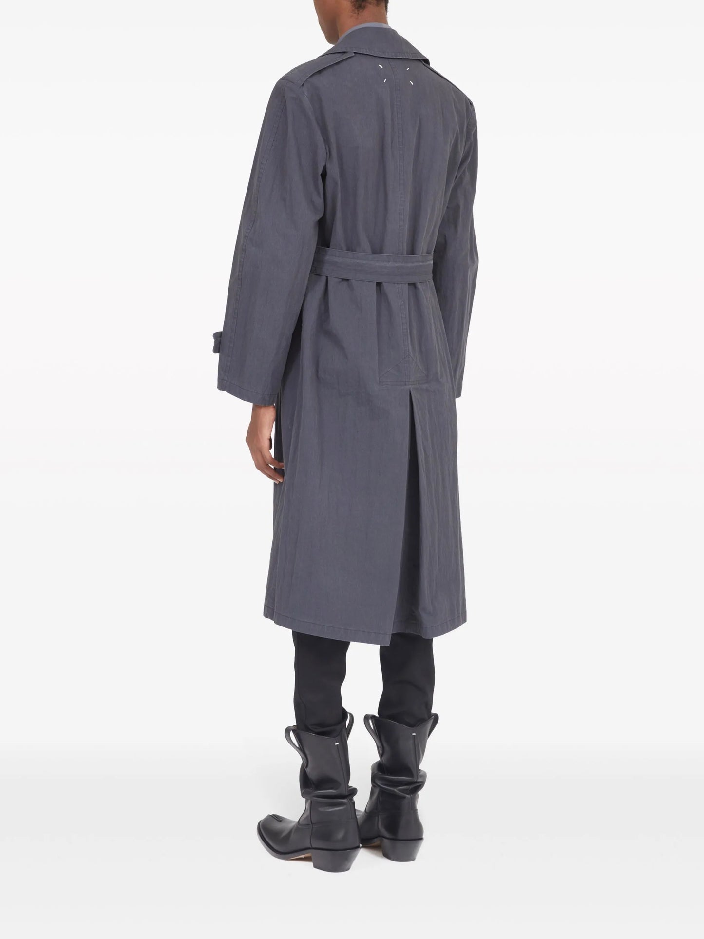 double-breasted trench coat