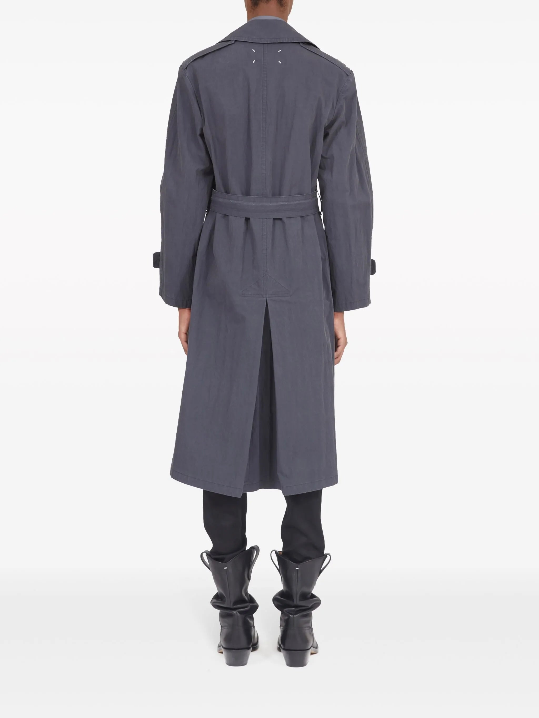 double-breasted trench coat