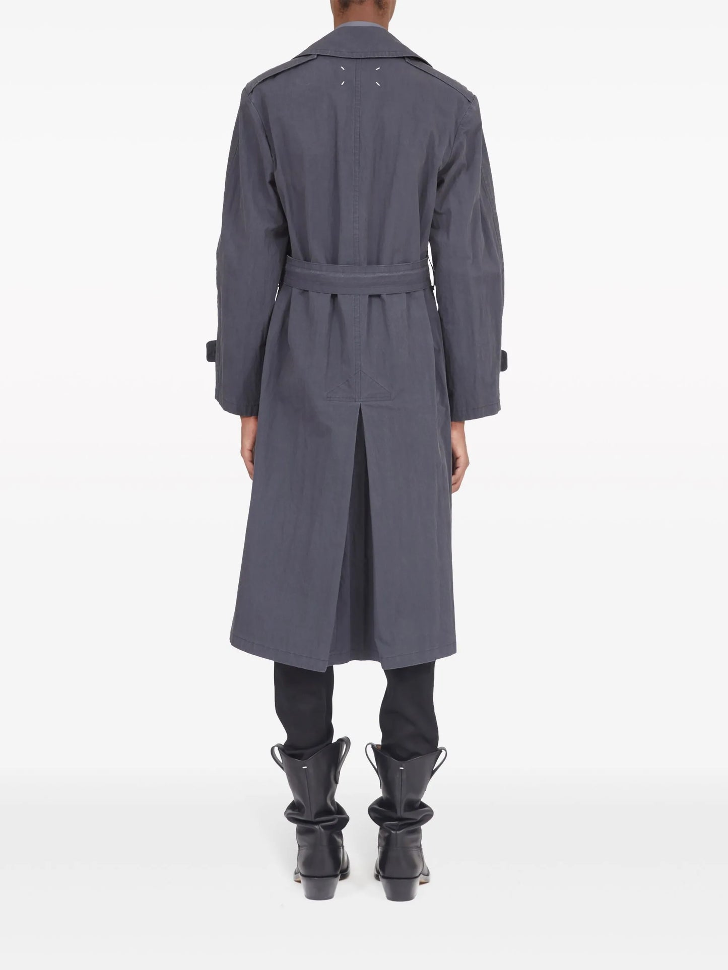 double-breasted trench coat
