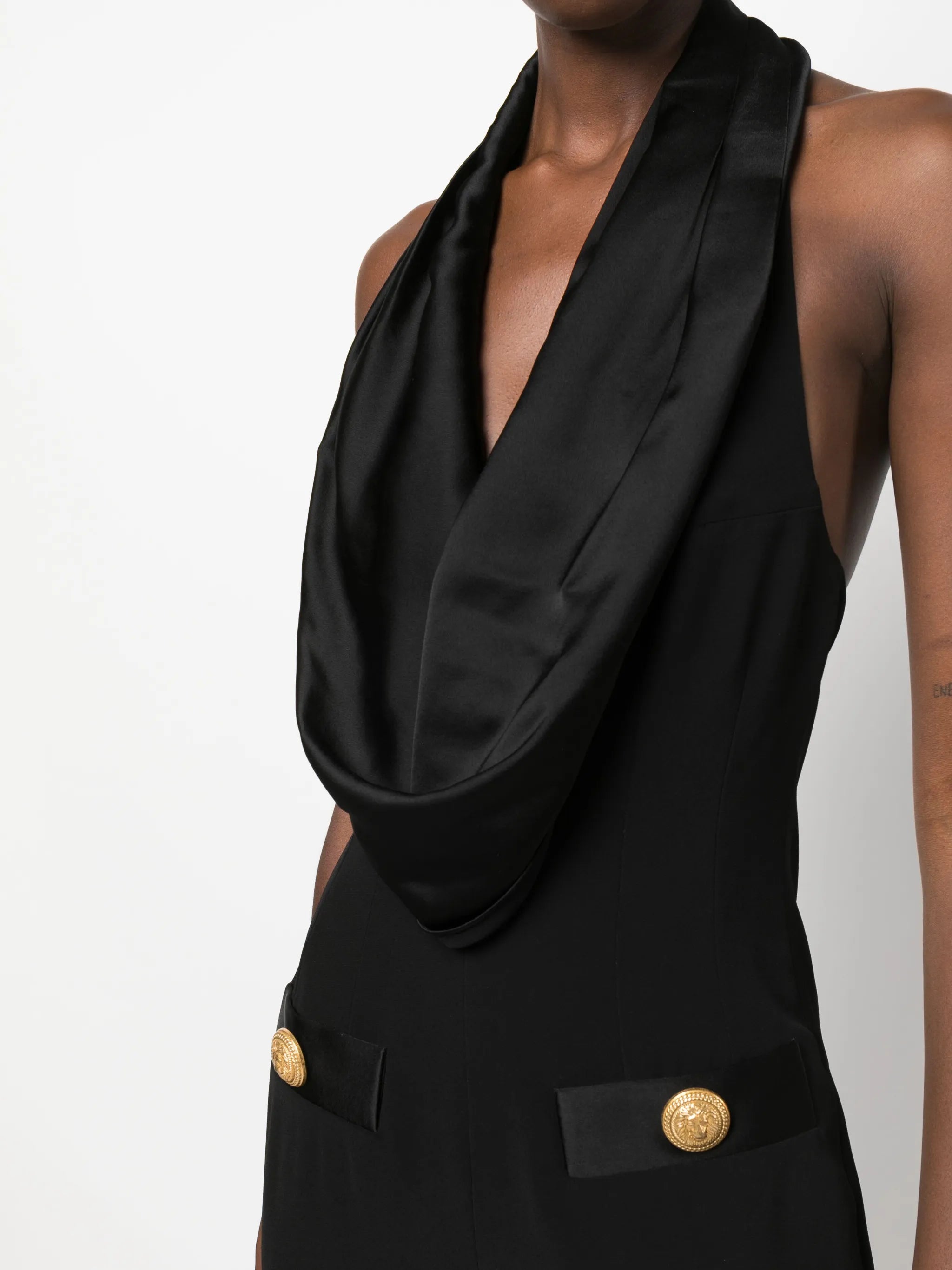 off-shoulder sleeveless jumpsuit