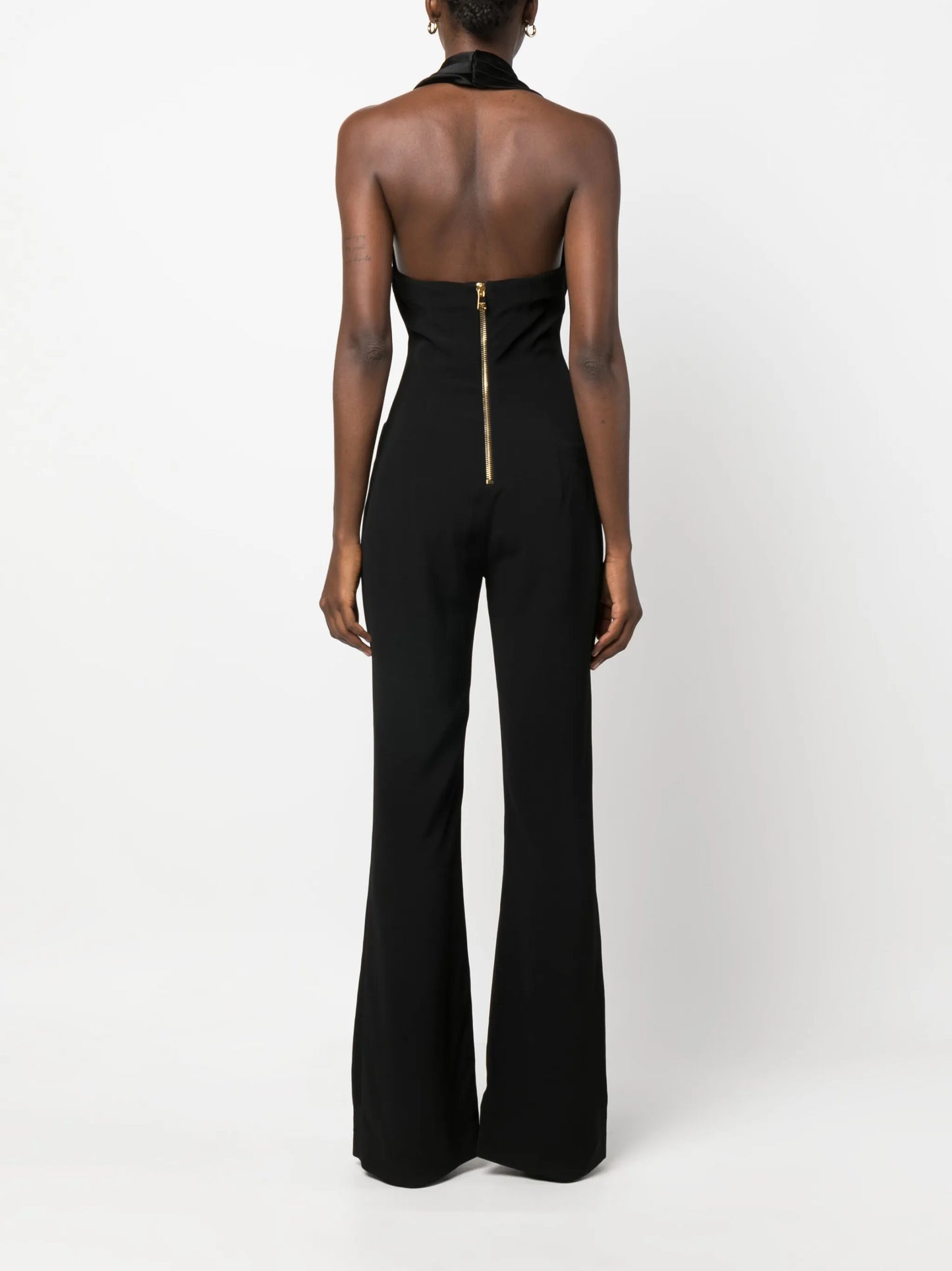 off-shoulder sleeveless jumpsuit