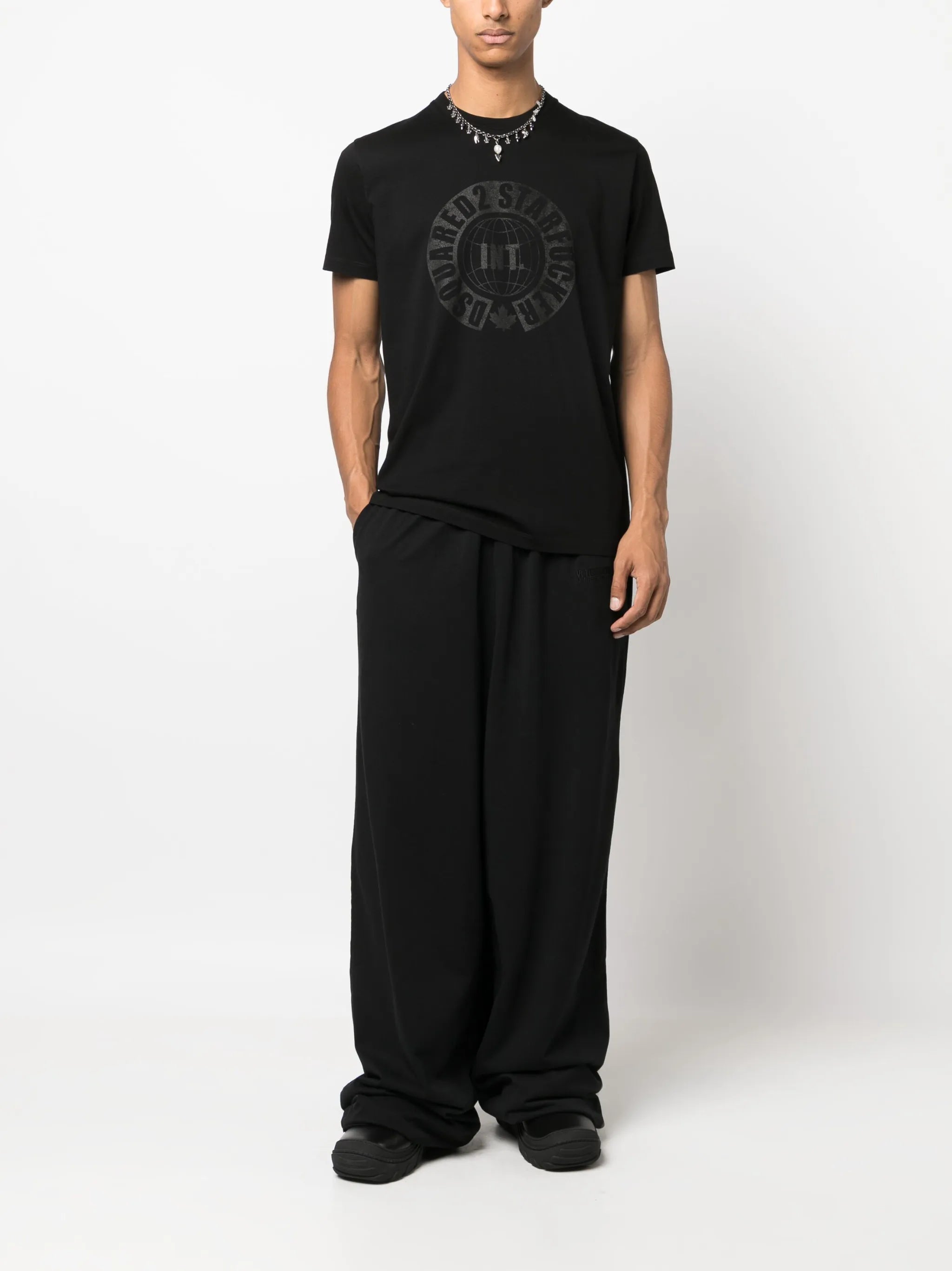 logo-print cotton T-shirt