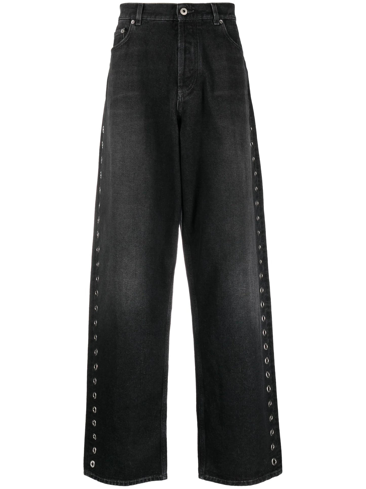 high-rise wide-leg jeans