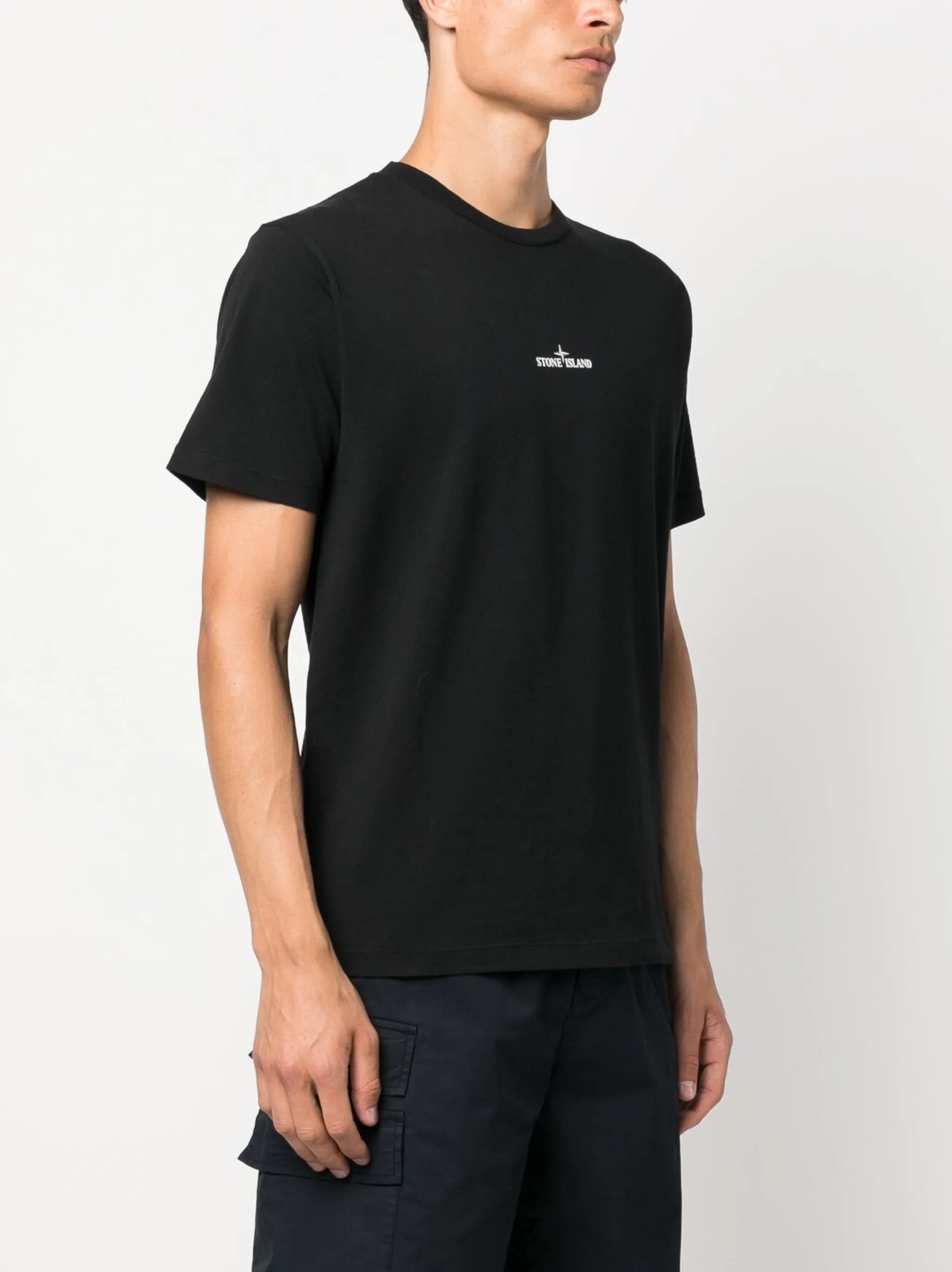 Compass logo-embroidered T-shirt