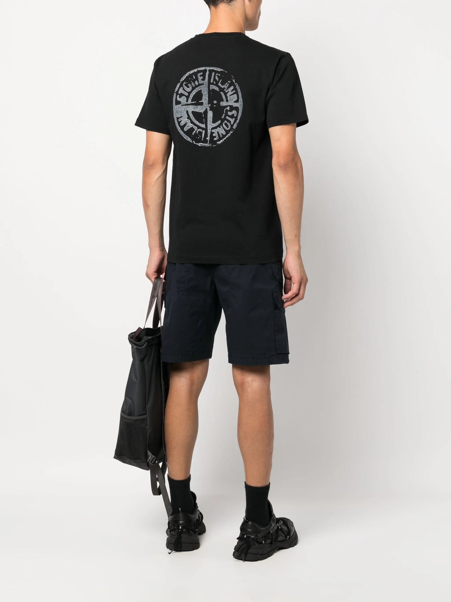 Compass logo-embroidered T-shirt