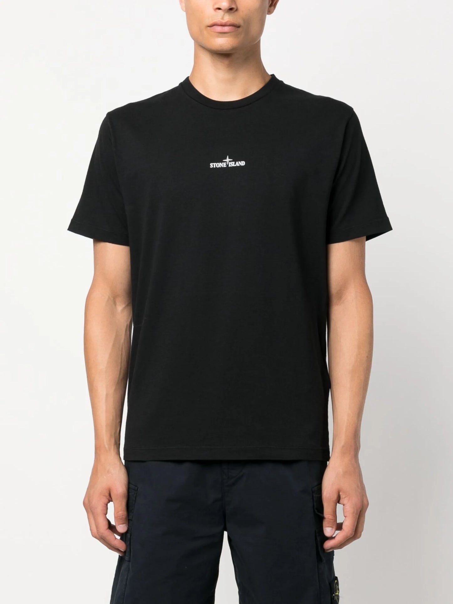 Compass logo-embroidered T-shirt
