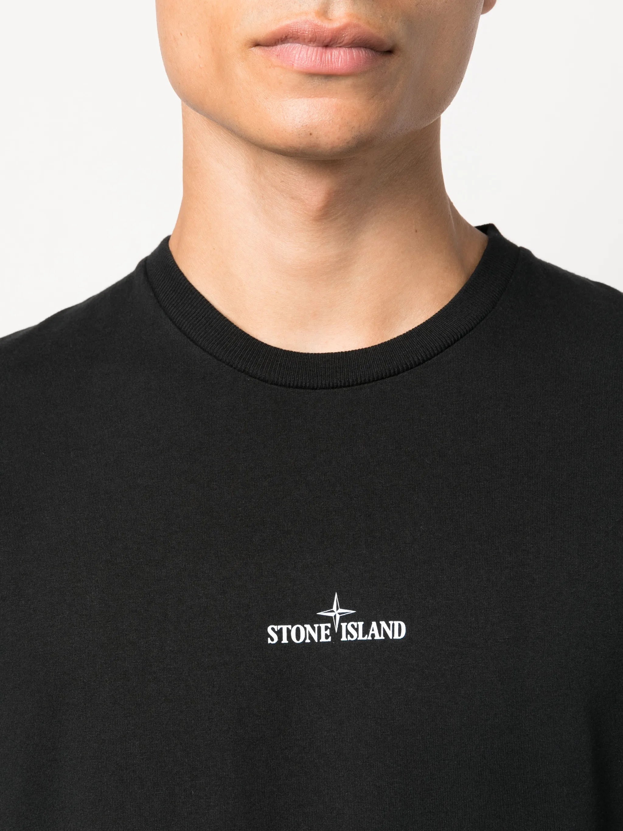 Compass logo-embroidered T-shirt
