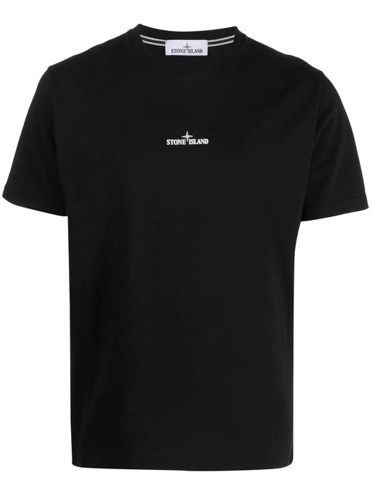 Compass logo-embroidered T-shirt