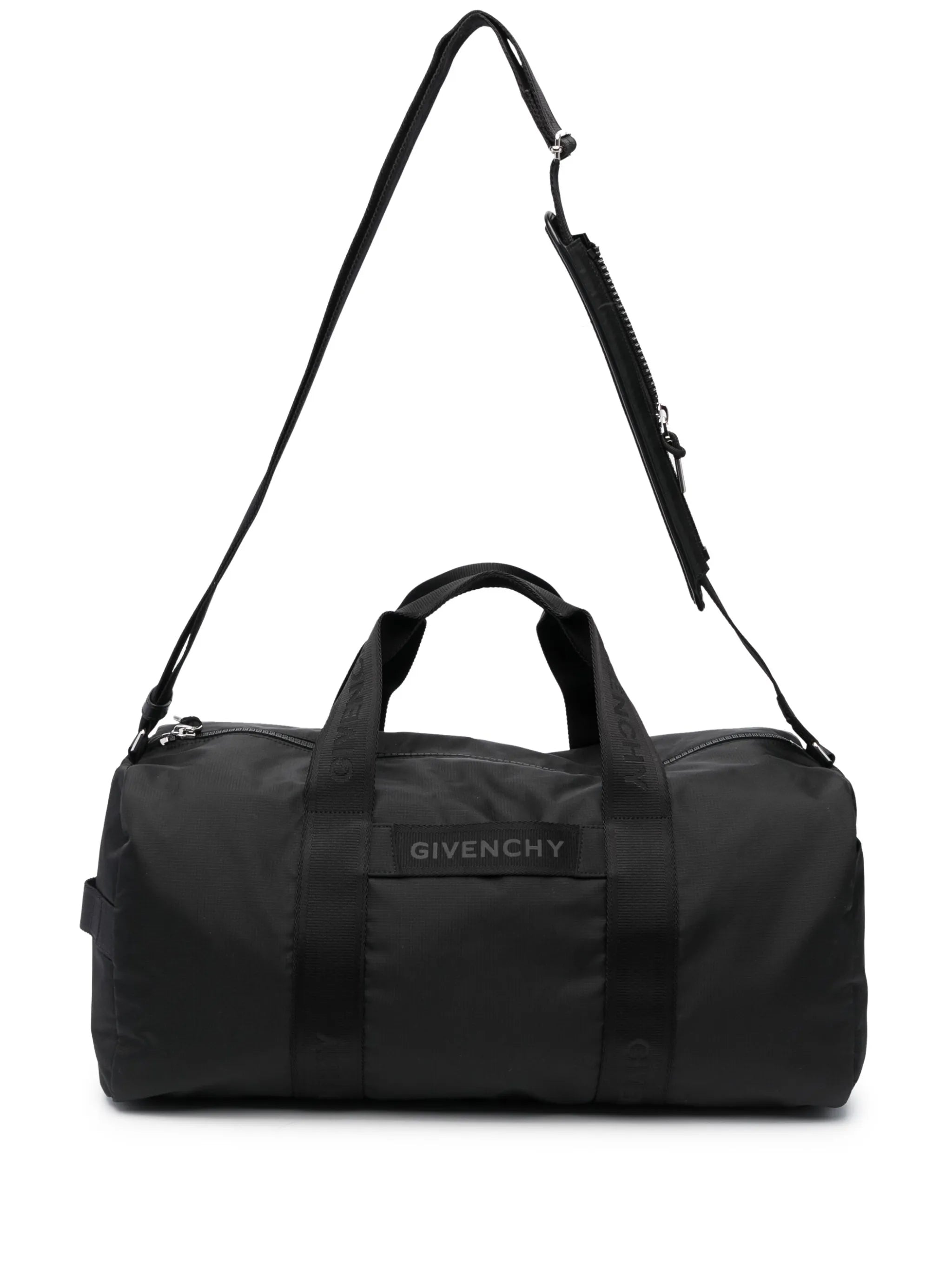 logo-tape zipped holdall