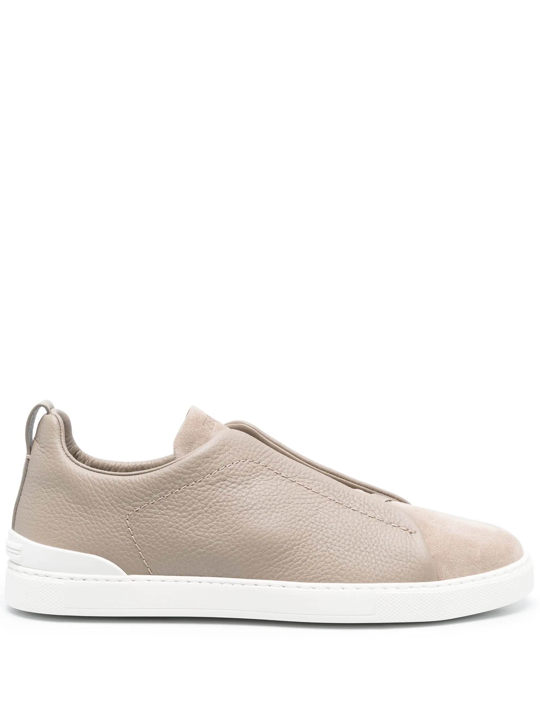 suede low-top sneakers