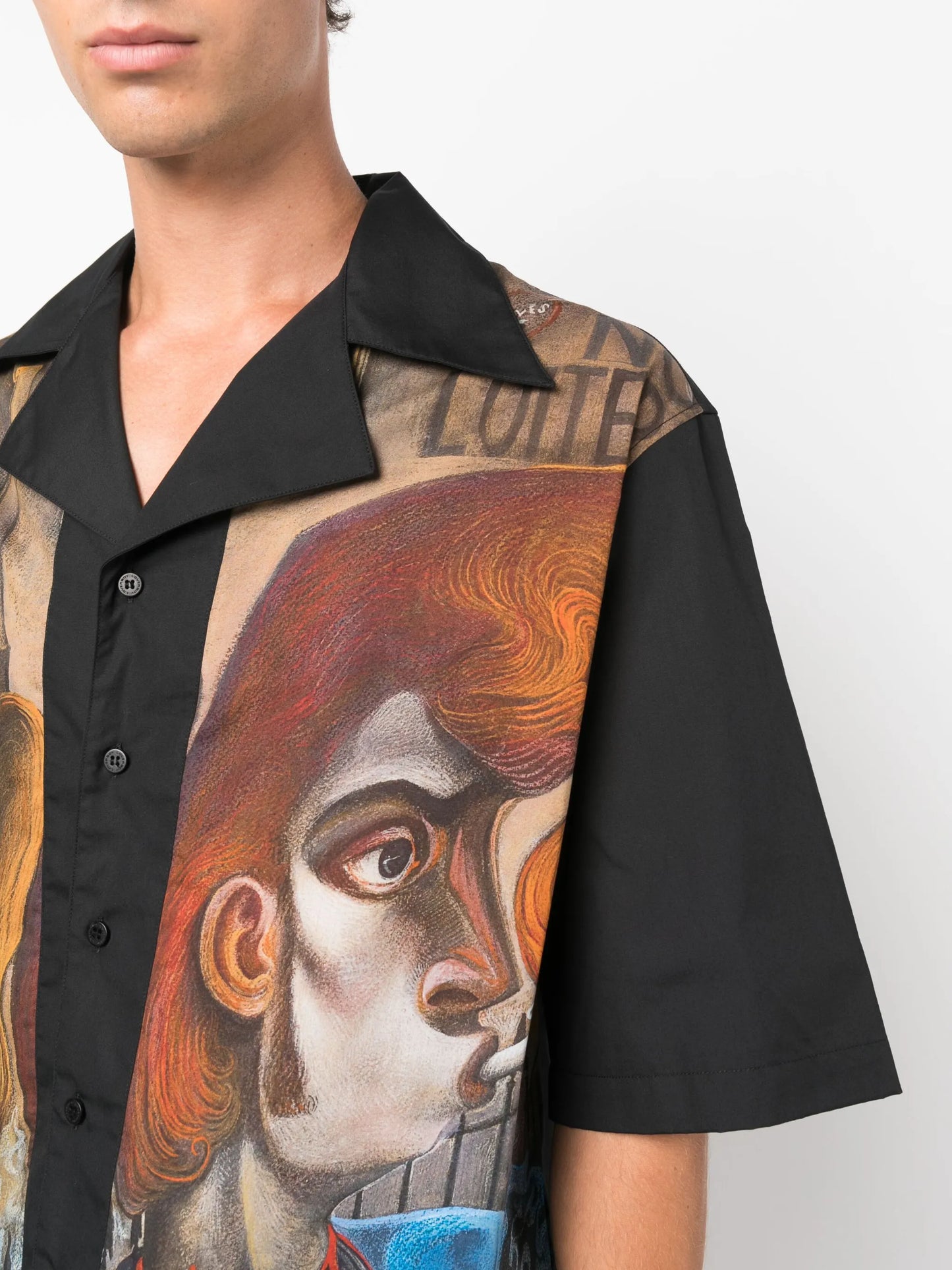 illustration-print organic-cotton shirt
