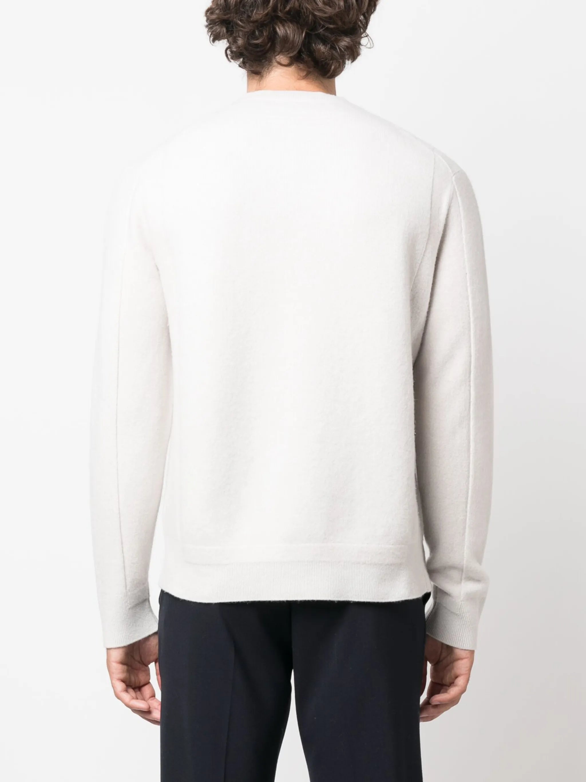 crew-neck wool-blend jumper