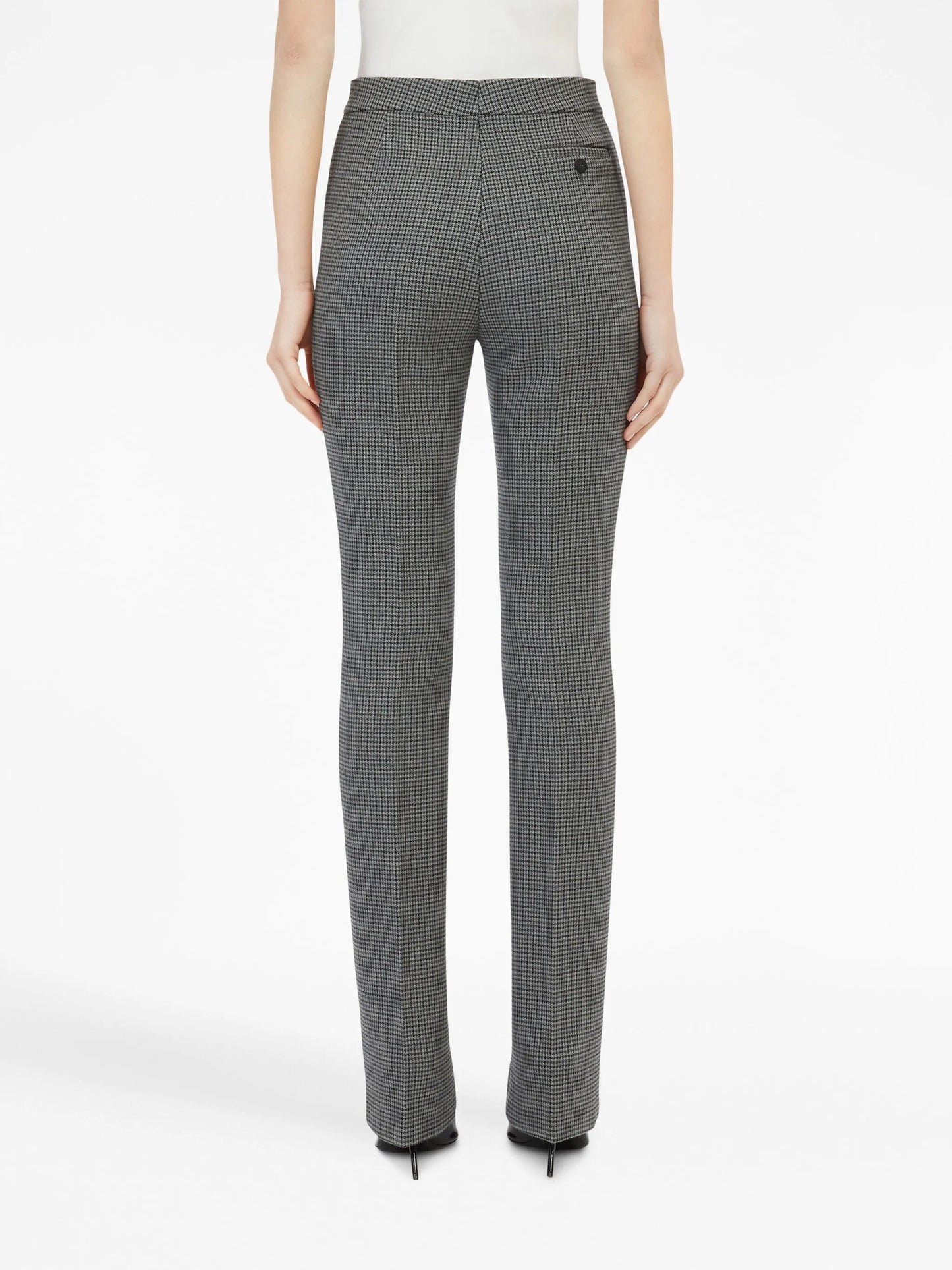 wool straight-leg tailored trousers