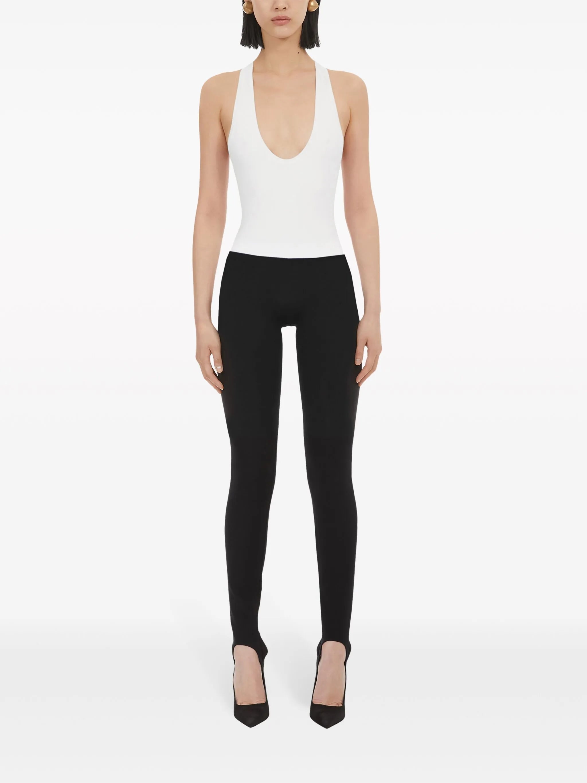 V-neck racerback tank top