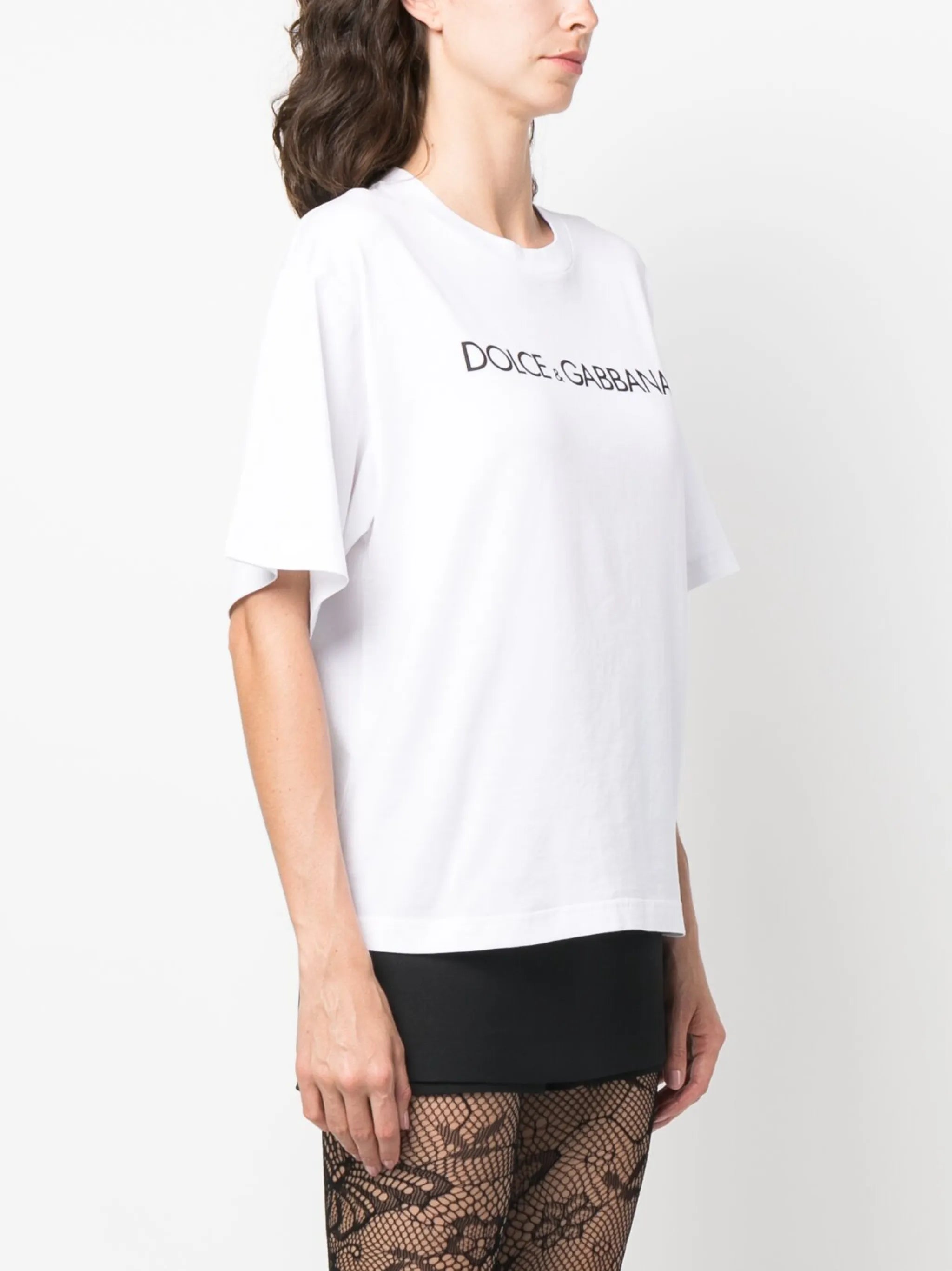 DNA logo-print cotton T-shirt