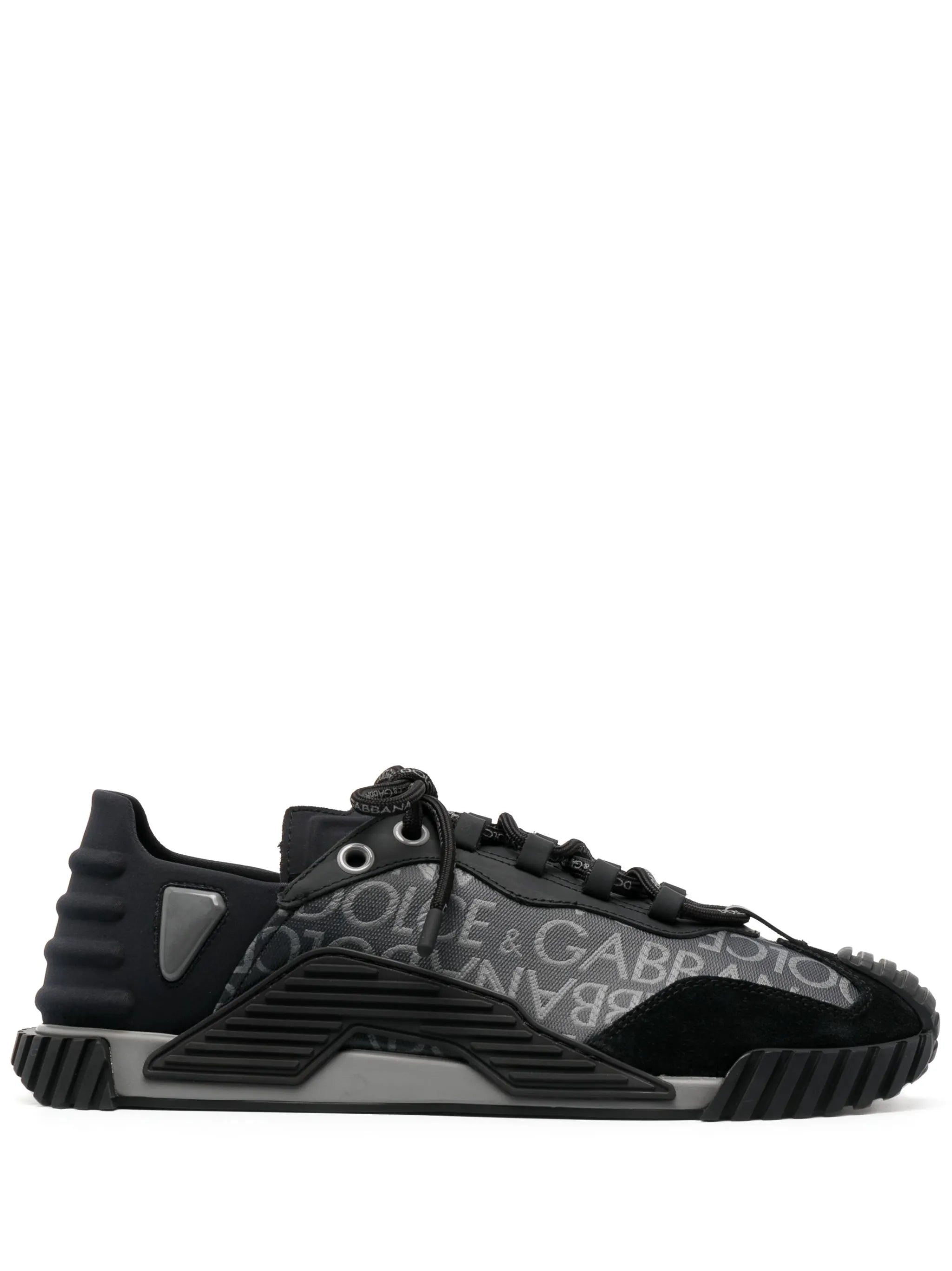 NS1 logo-jacquard sneakers