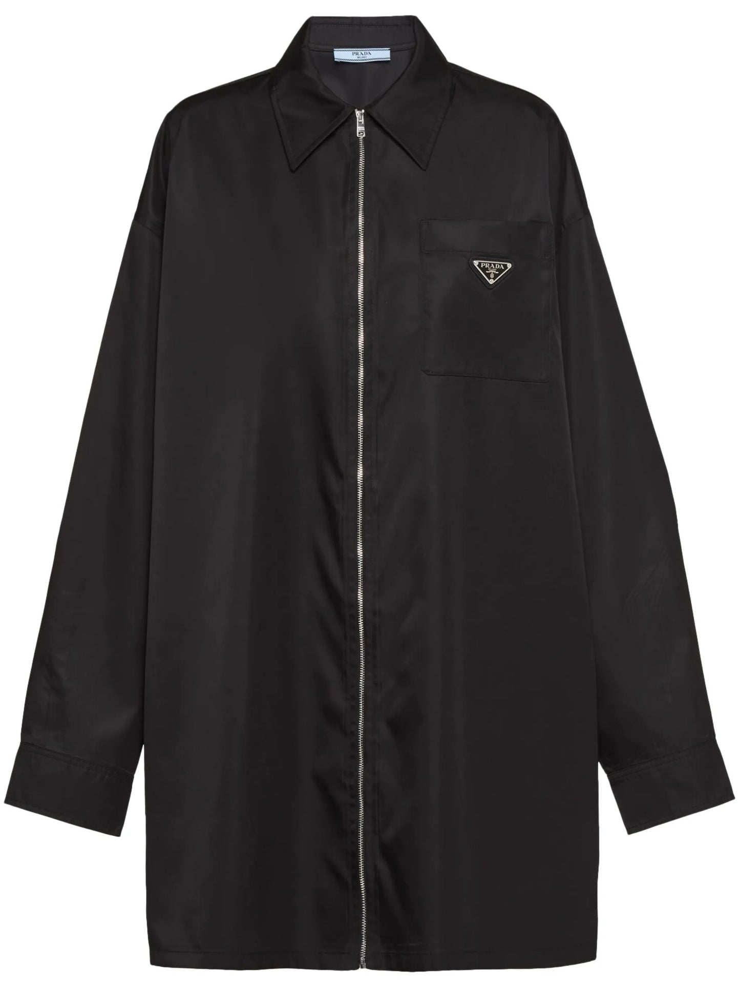 Re-Nylon gabardine shirt