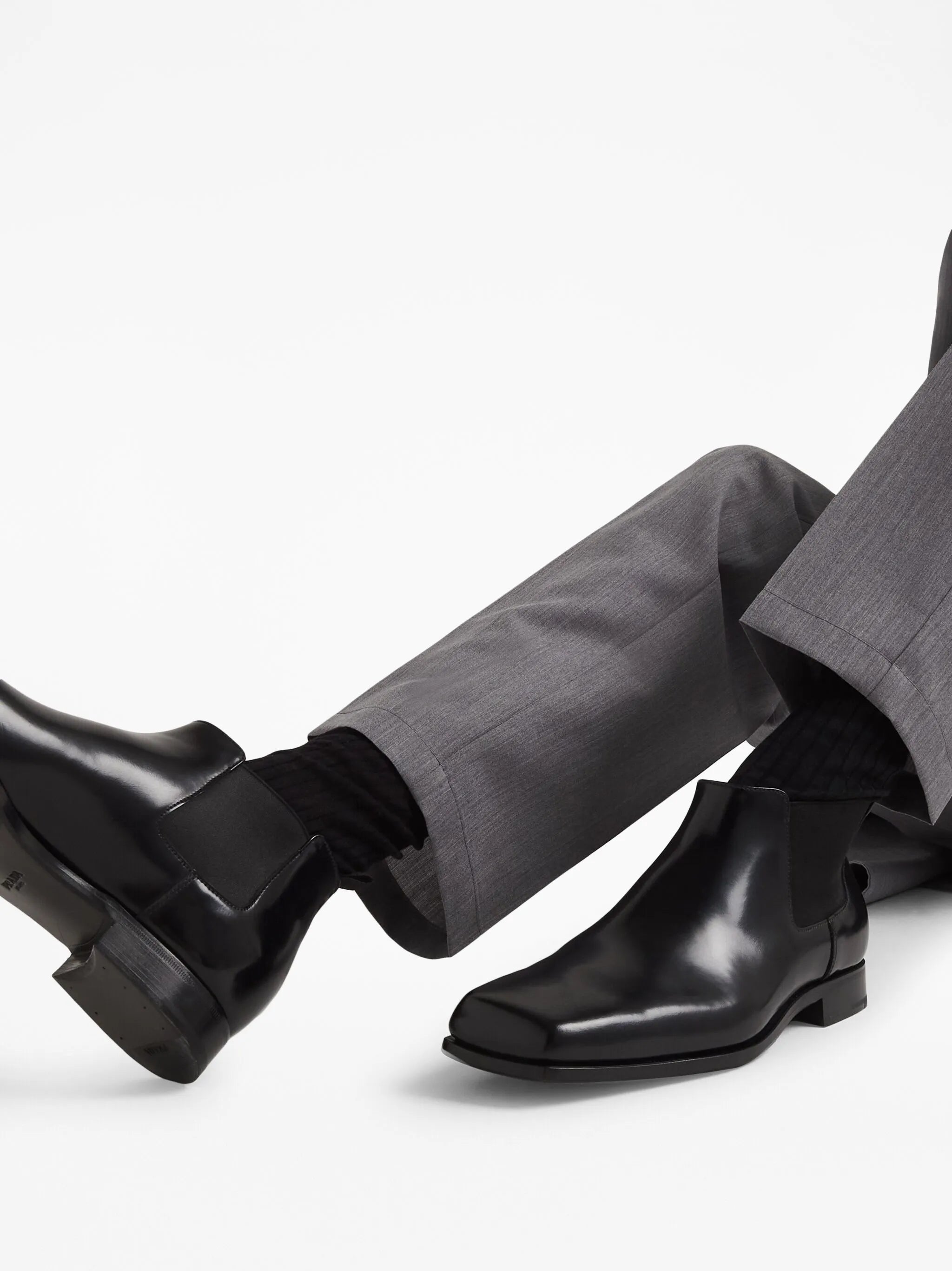 Chelsea brushed-leather boots