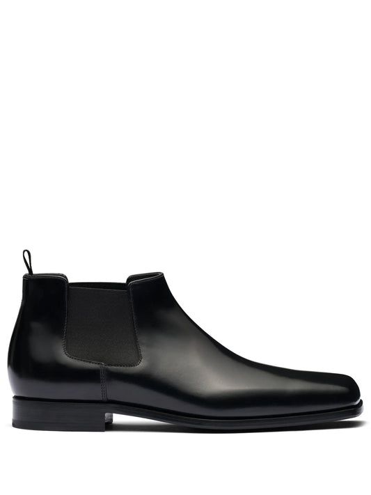 Chelsea brushed-leather boots