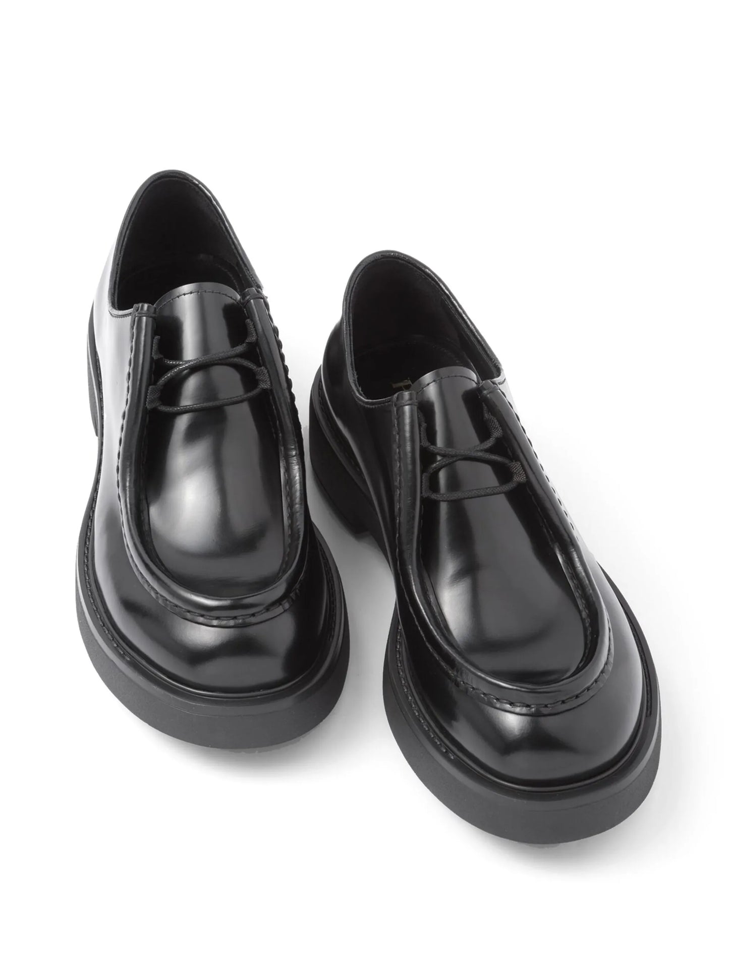 brushed-leather loafers