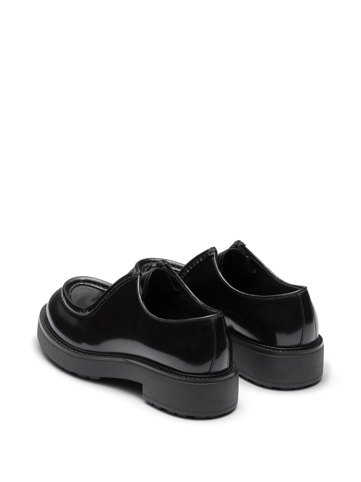 brushed-leather loafers