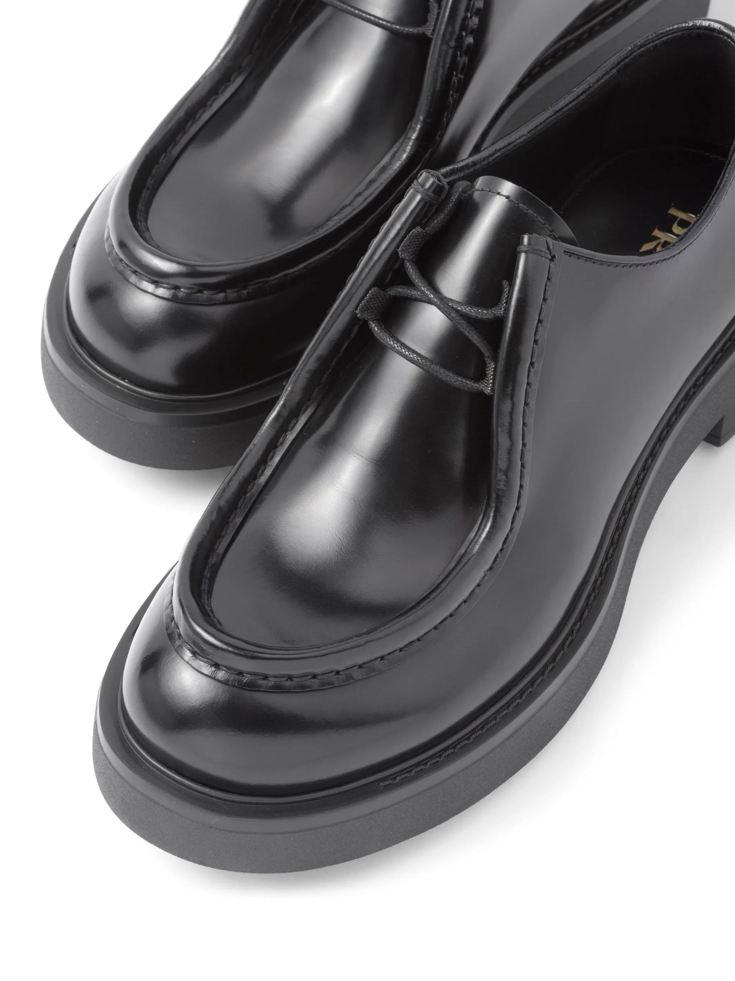 brushed-leather loafers